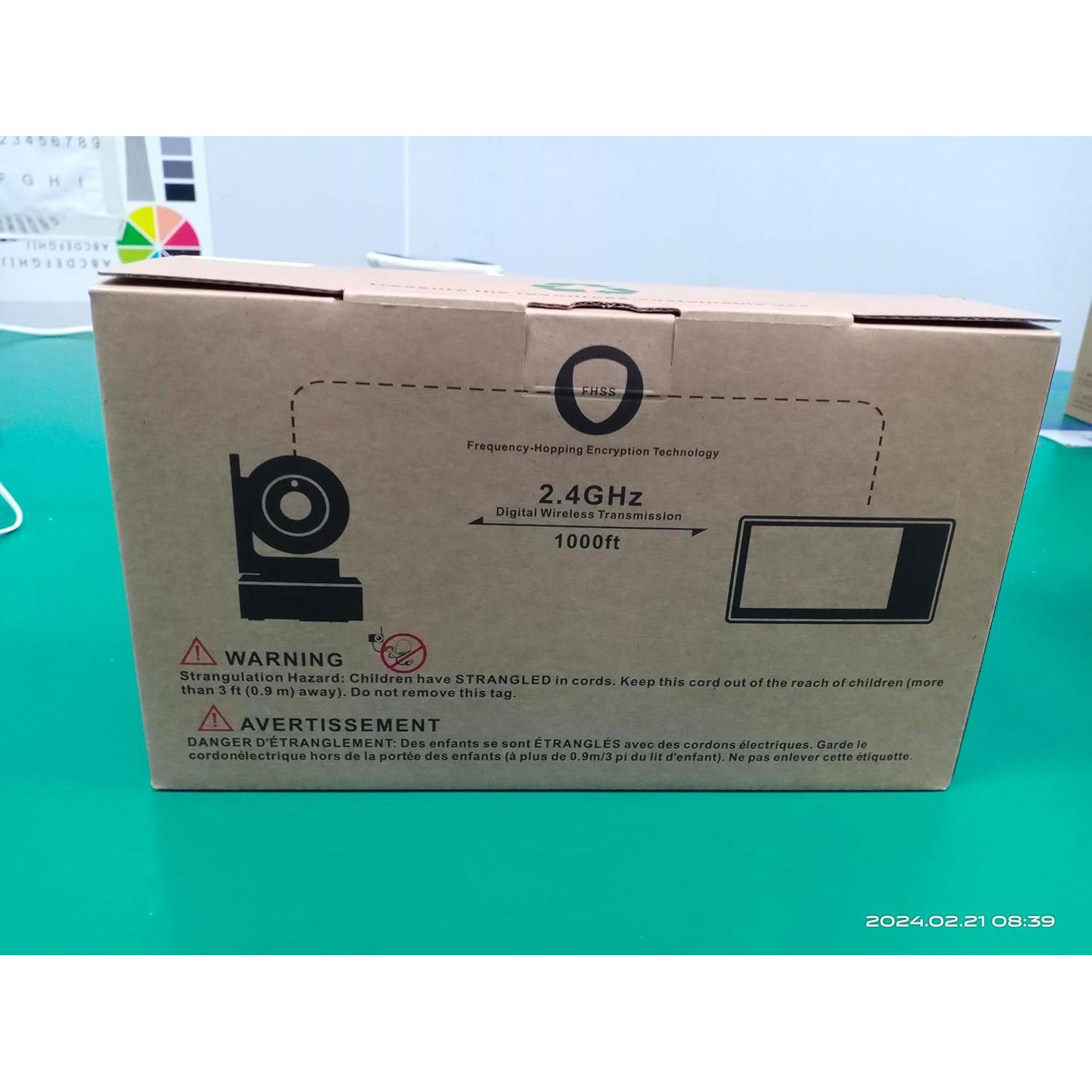 Monitor de Bebé Blemil BL9046-2 con 2 Cámaras y Pantalla 4.3''