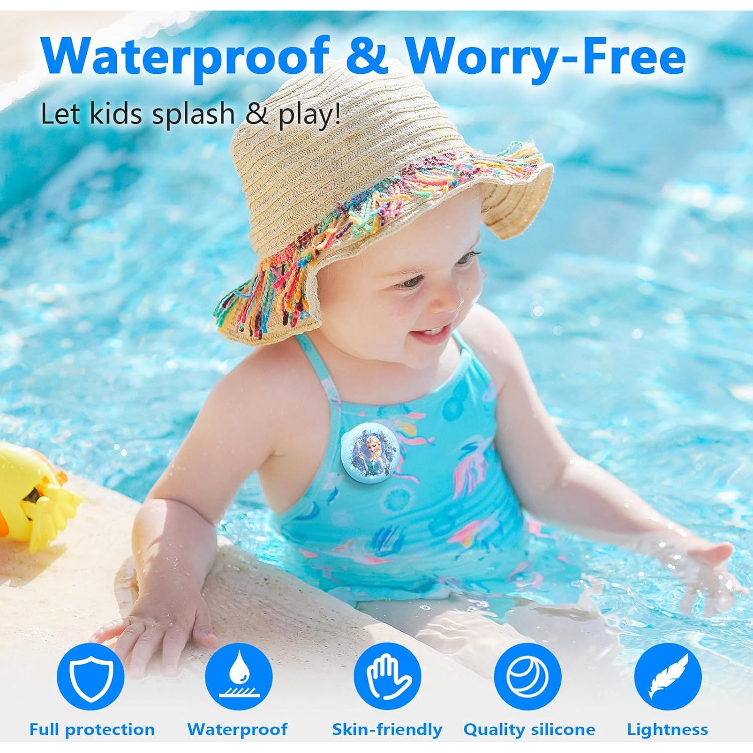 Funda Impermeable Oculta para AirTag Meleetoon - Paquete de 4