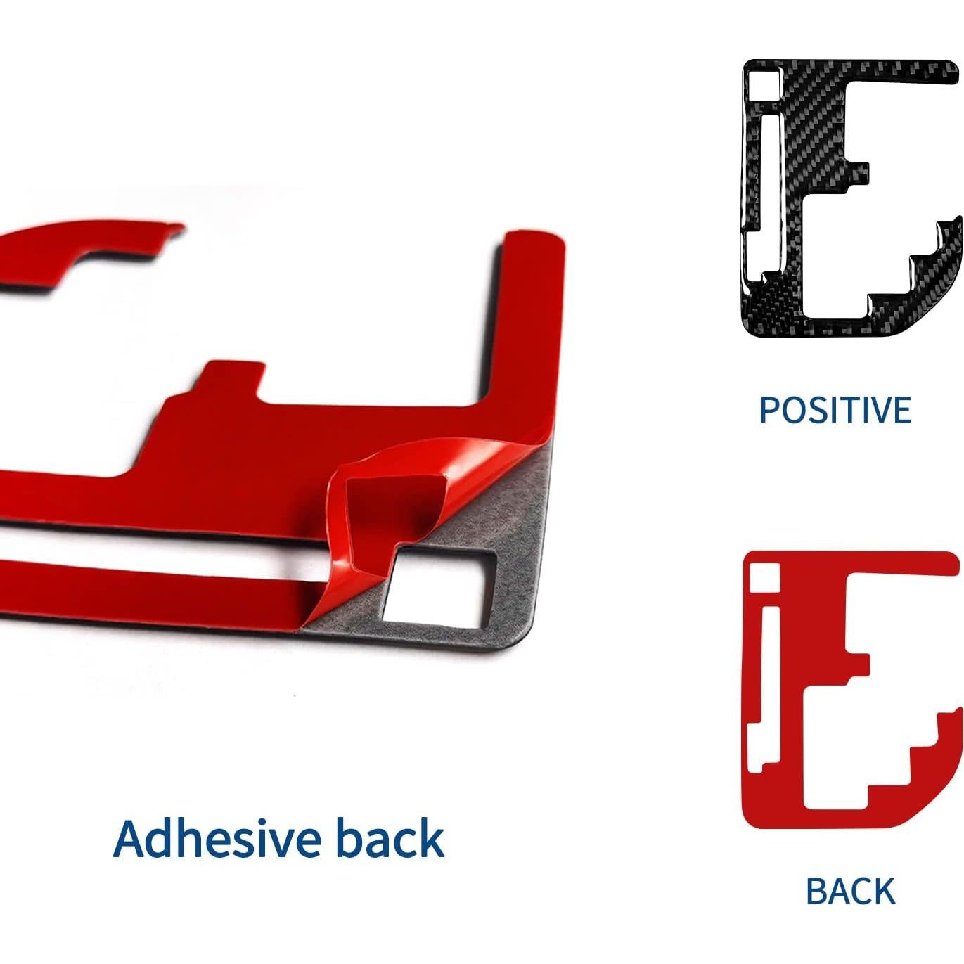 Sticker de Fibra de Carbono SUNJIKA para Consola Toyota Tundra 2014-2021