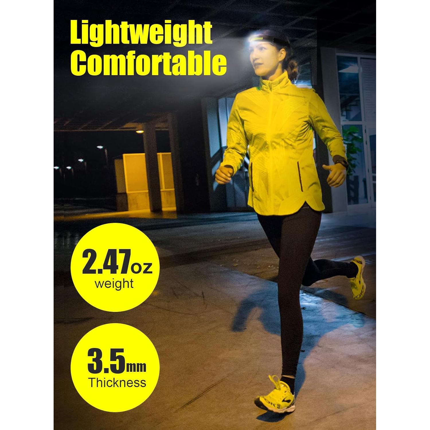 Linterna Frontal Recargable UNBON LX200 5 Modos USB-C