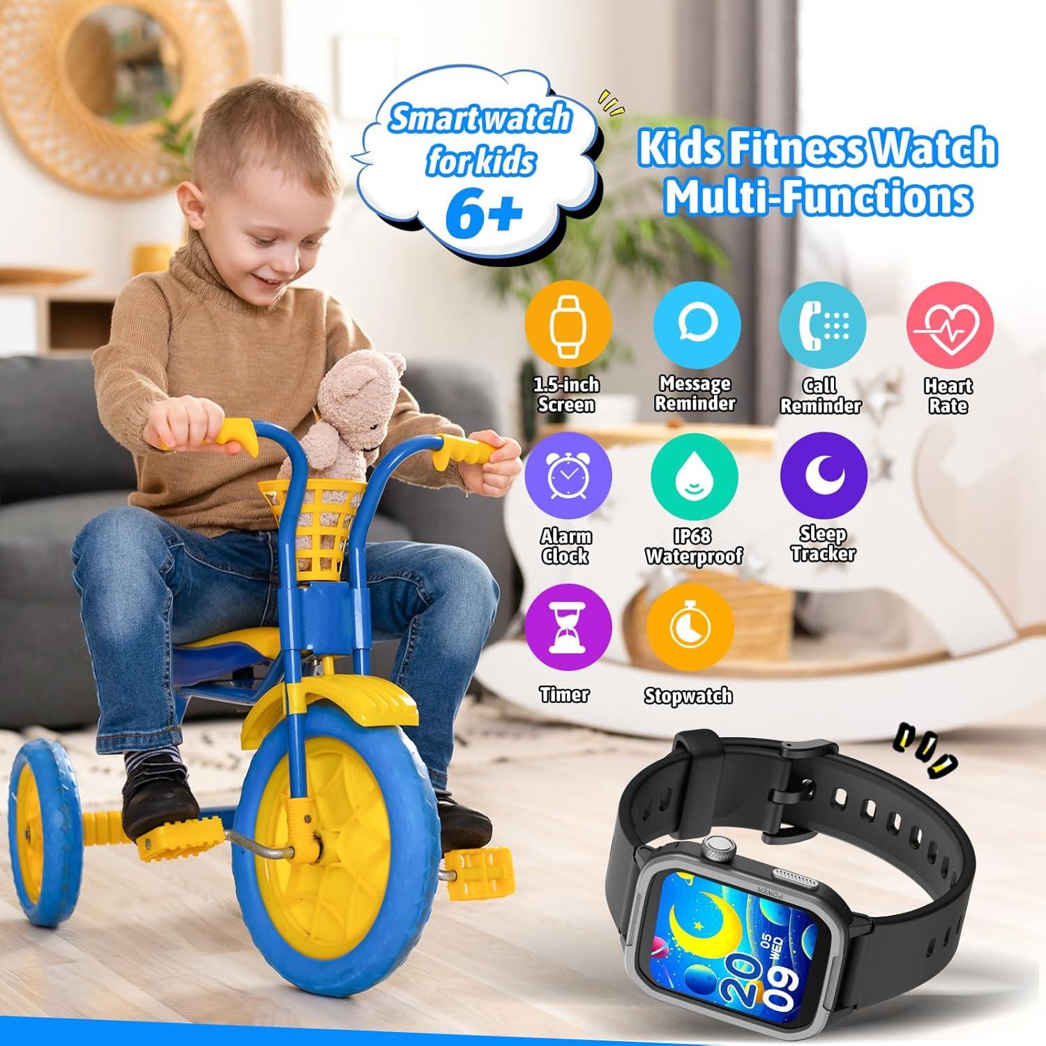 Reloj Inteligente para Niños JOYELE H96 Negro, 19 Modos Deportivos