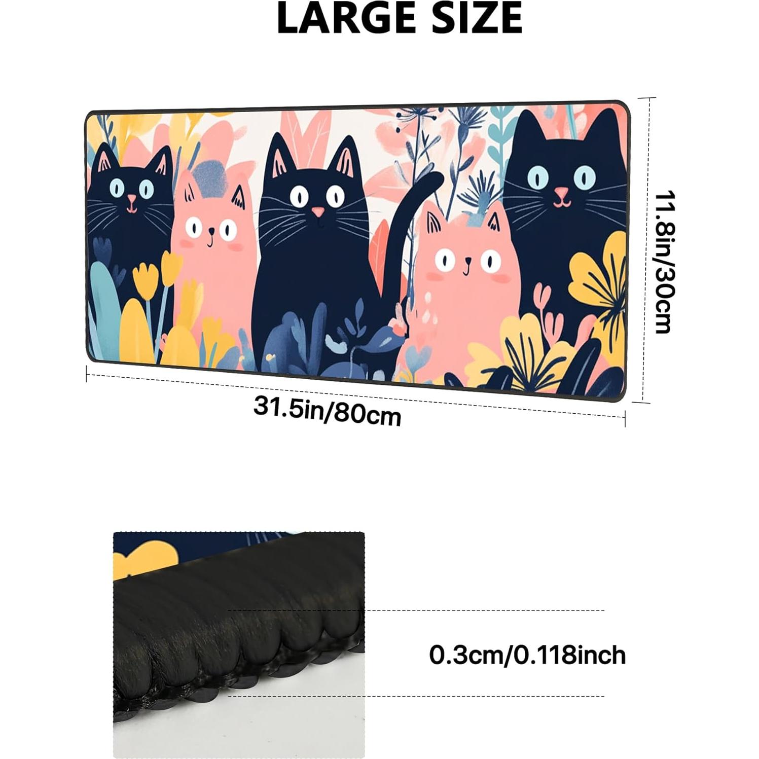 Alfombrilla de Ratón Grande Sagacitrix Beige 80x30cm Impermeable