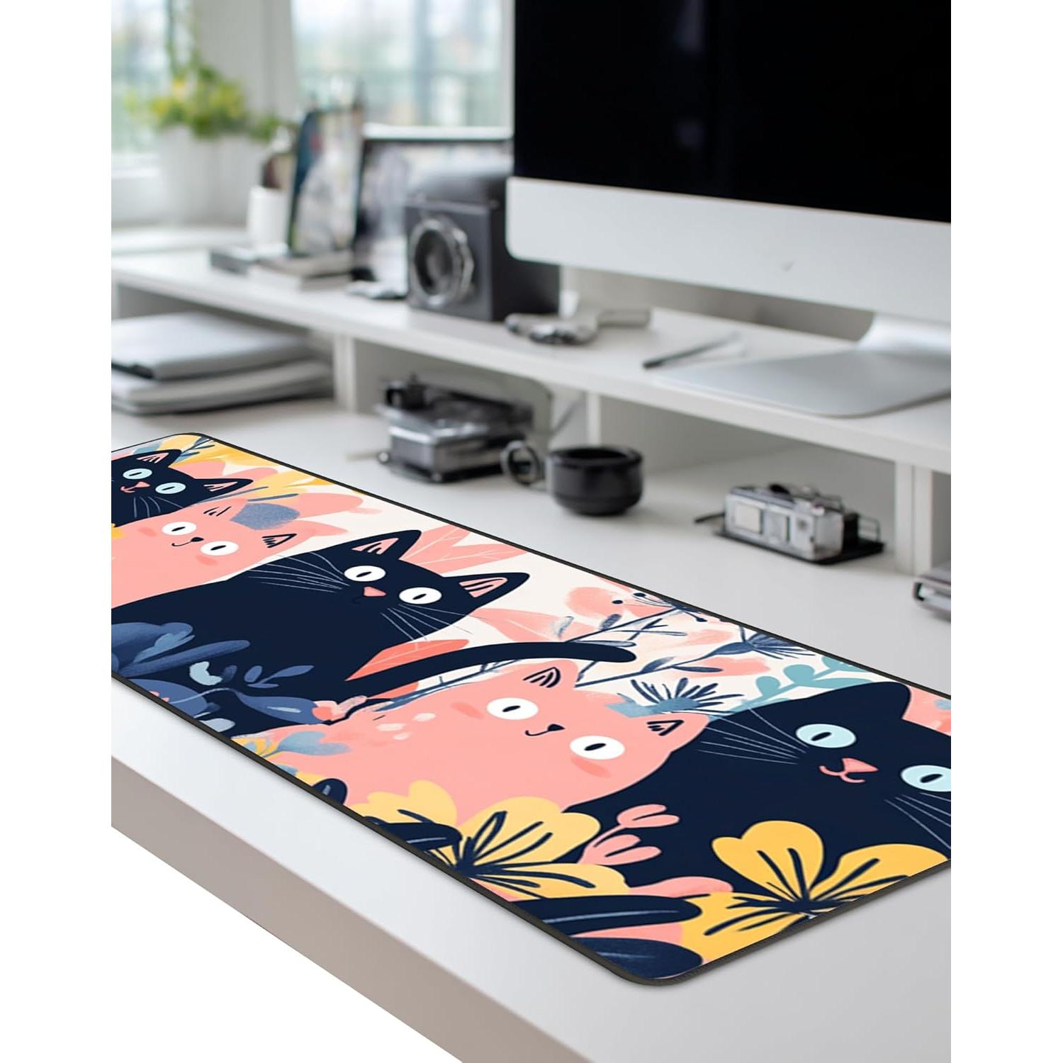 Alfombrilla de Ratón Grande Sagacitrix Beige 80x30cm Impermeable