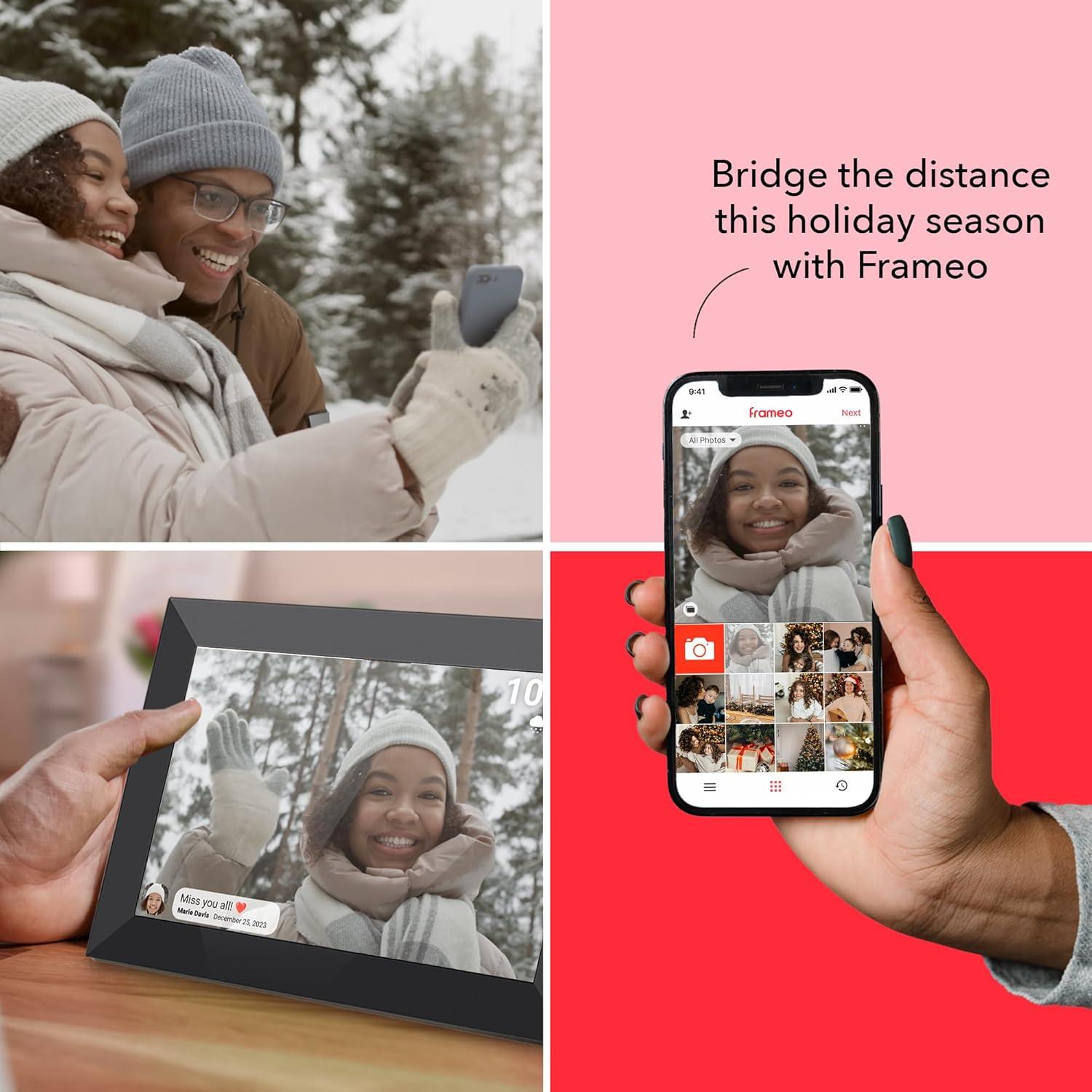 Marco de Fotos Digital WiFi Pastigio 10.1" Pantalla Táctil HD