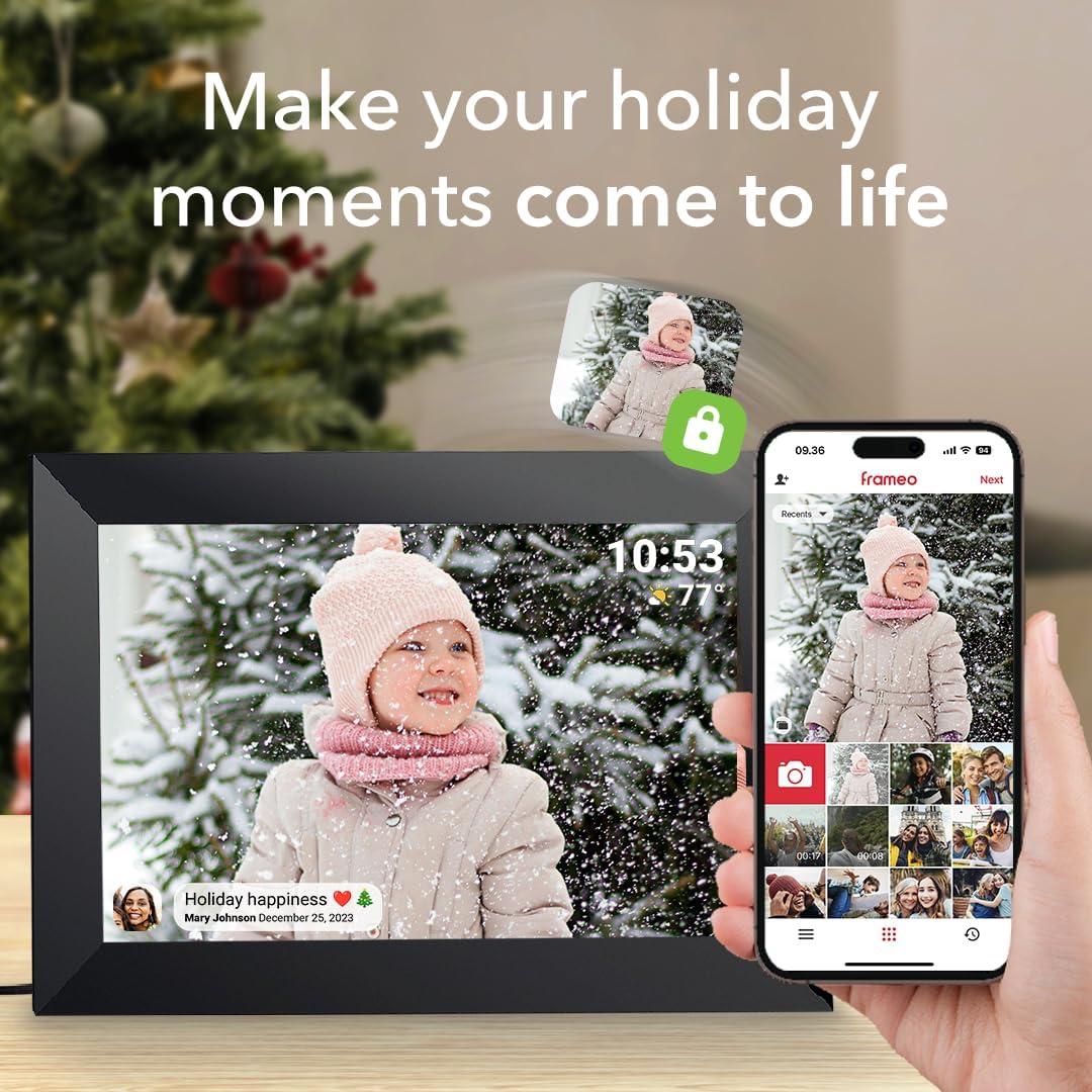 Marco de Fotos Digital WiFi Pastigio 10.1" Pantalla Táctil HD