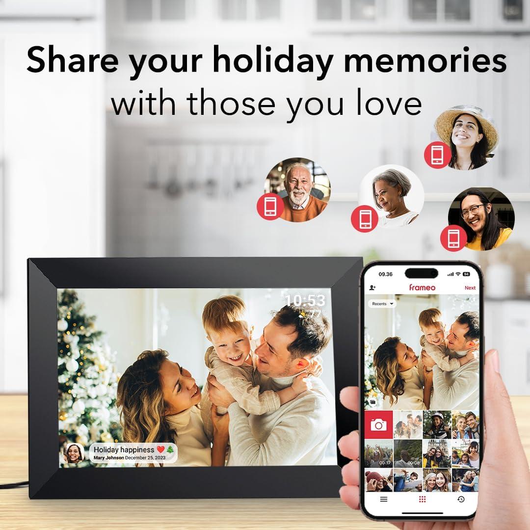 Marco de Fotos Digital WiFi Pastigio 10.1" Pantalla Táctil HD