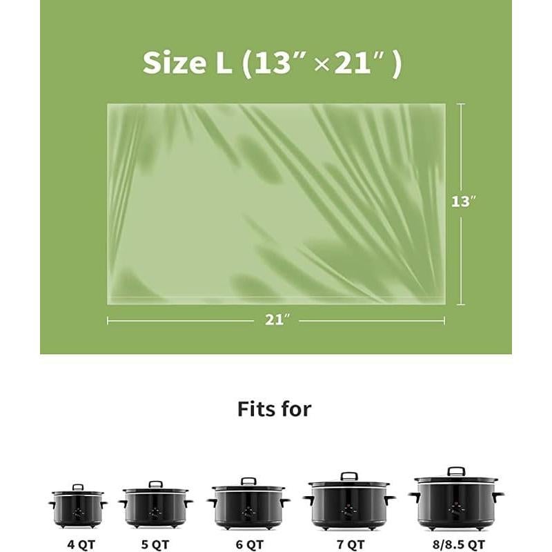 Forros Desechables para Olla de Cocción Lenta KOOC 33x53 cm - 10 Unidades
