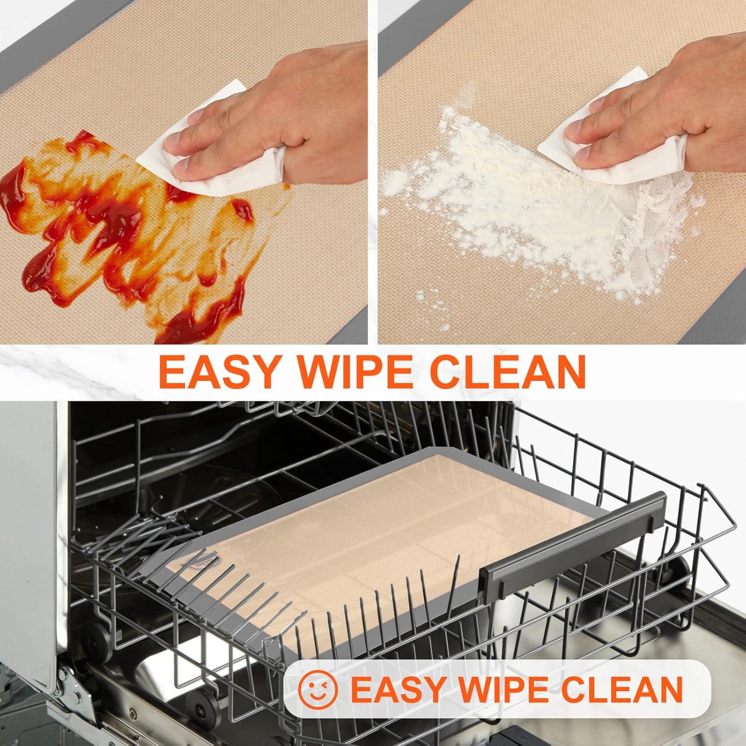 Tapetes de Hornear de Silicona ZICRO - 3 Piezas Reutilizables