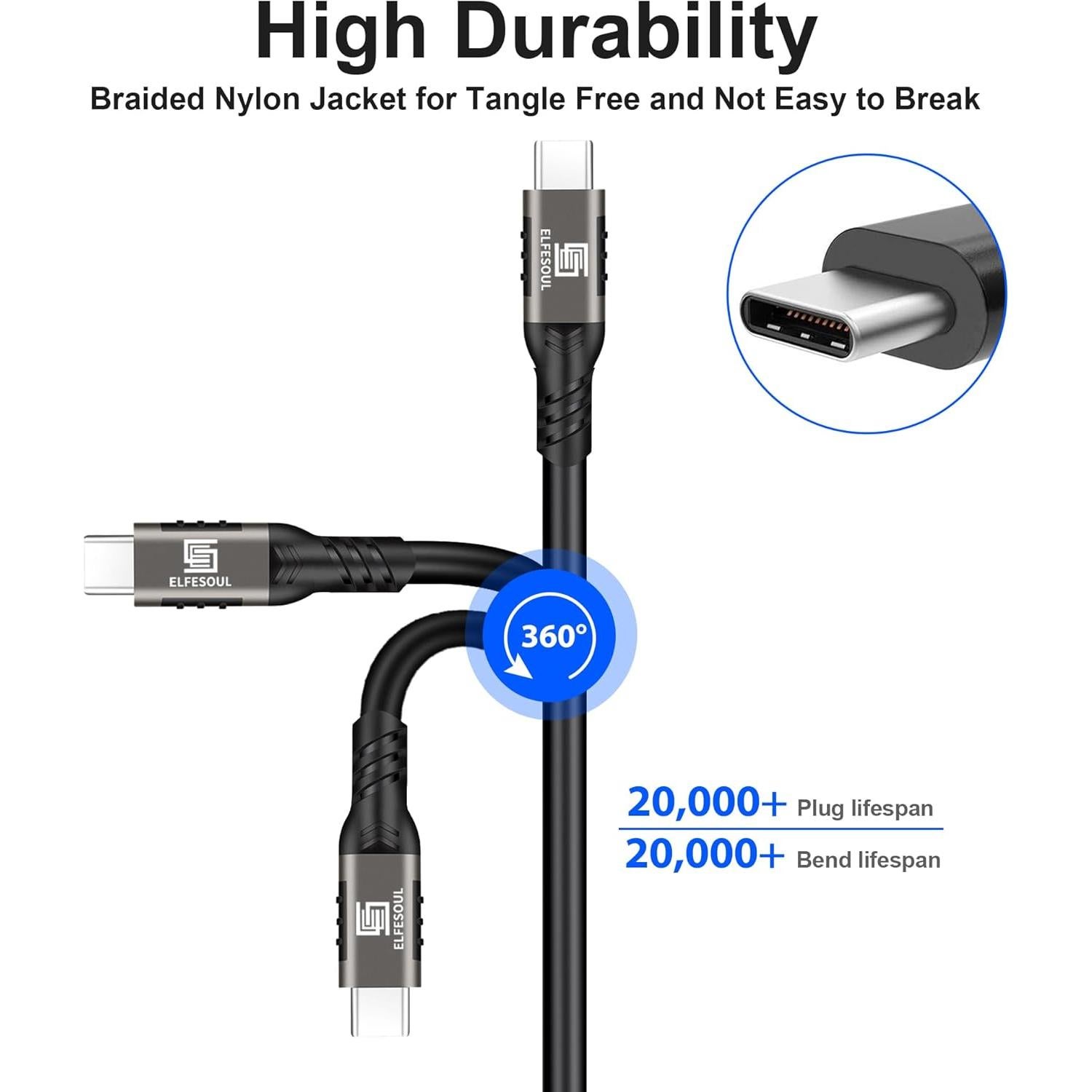 USB C Cable 3.3ft, USB-A to USB-C Cable USB 3.1 USB 3.2 Gen2 10Gbps Data Charger Cord for Samsung Galaxy S24 S23 S22 S21 S20 S10 S9 S8+, Android Auto USB Cord and iPhone 15/15 Pro, No Braided.