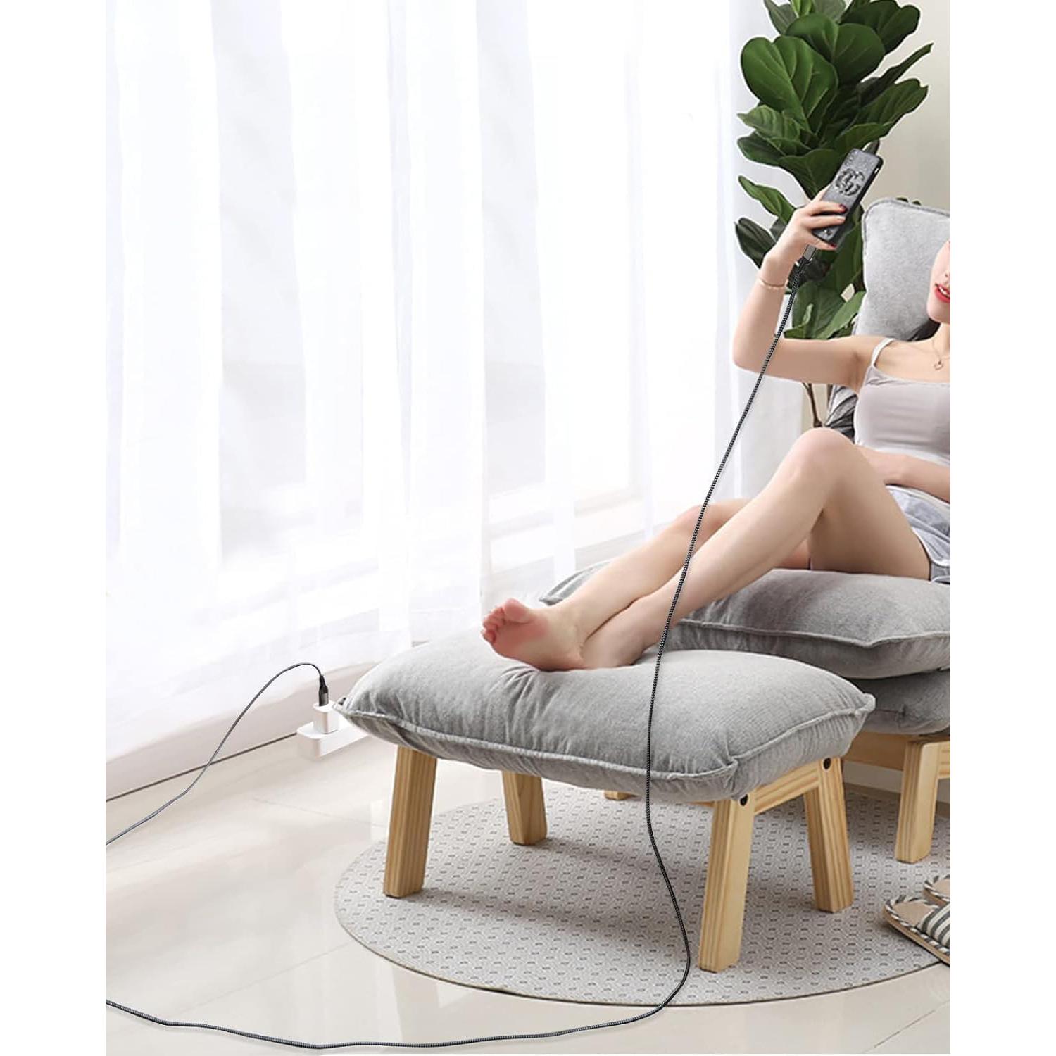 USB C Cable 3.3ft, USB-A to USB-C Cable USB 3.1 USB 3.2 Gen2 10Gbps Data Charger Cord for Samsung Galaxy S24 S23 S22 S21 S20 S10 S9 S8+, Android Auto USB Cord and iPhone 15/15 Pro, No Braided.