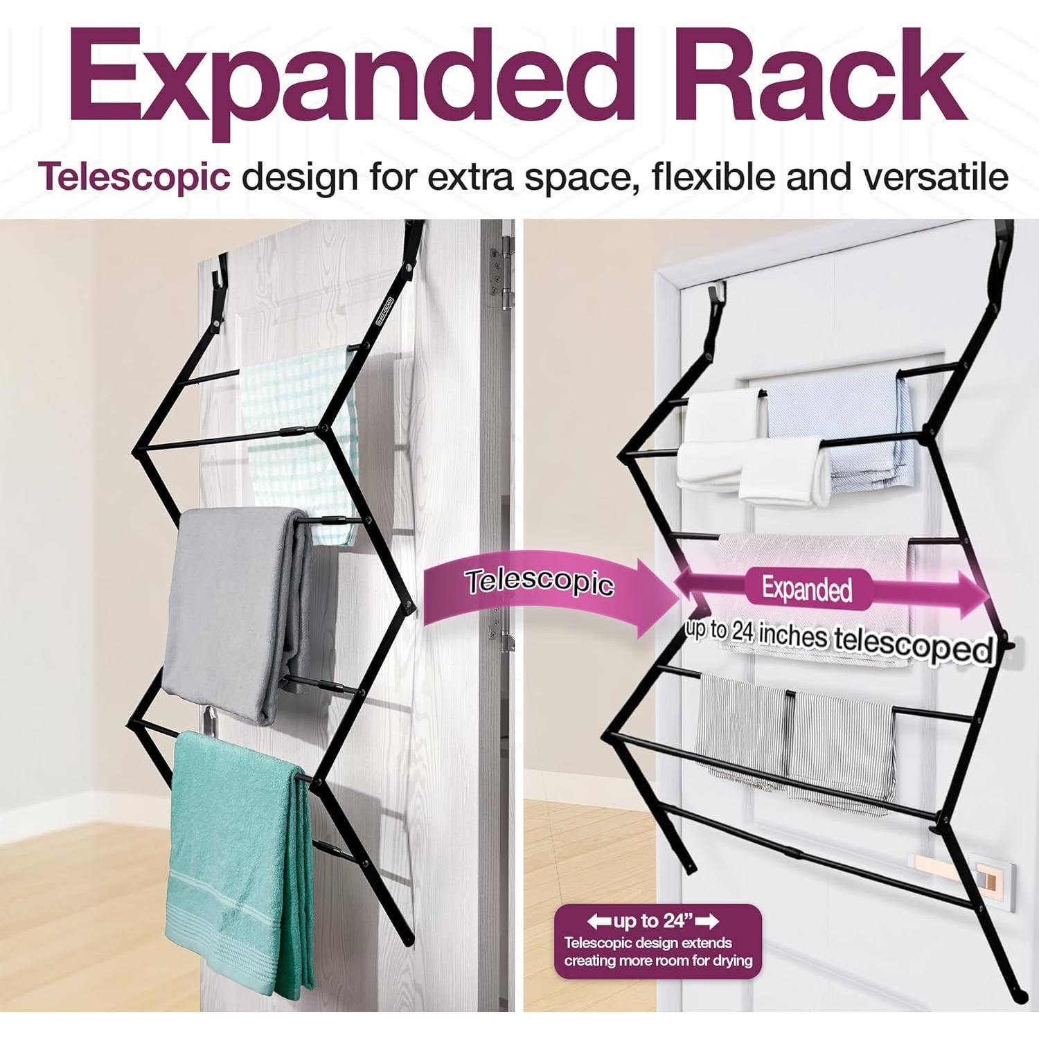 Estante de Secado Telescópico BLACK+DECKER 61 cm Plegable