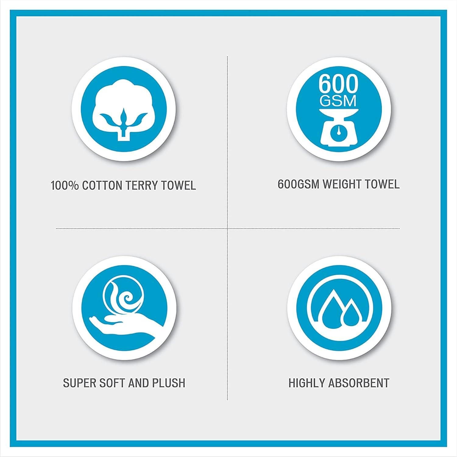 Conjunto de Toallas de Algodón Jacquard Madison Park Serene y Alfombra de Baño 50.8x76.2 cm