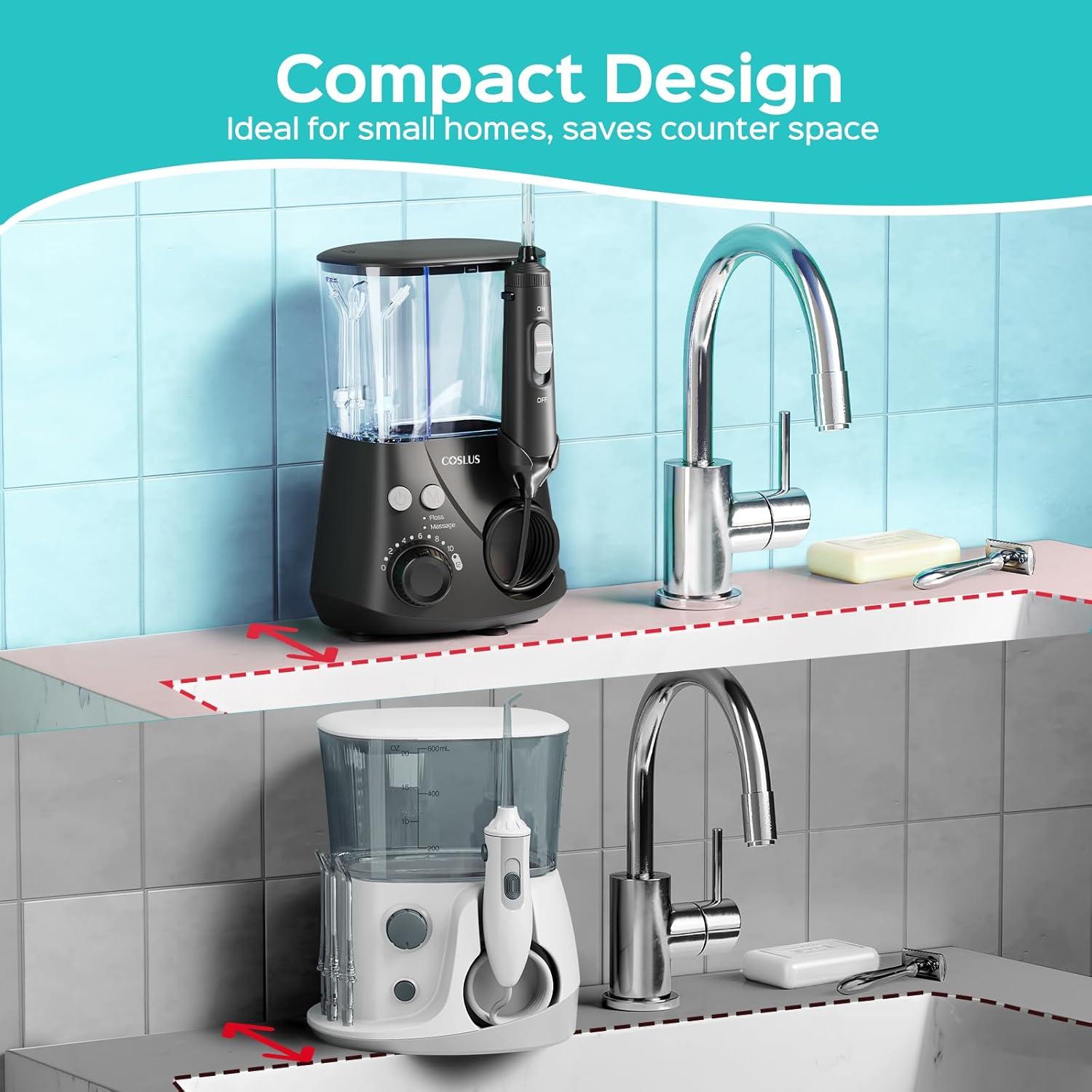 Irrigador Dental COSLUS E2 - 2 Modos, 12 Niveles, 600ml