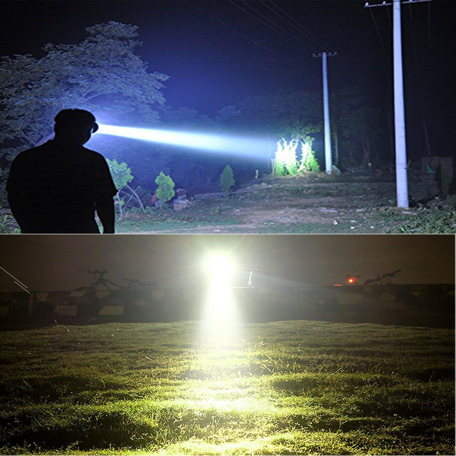 Linterna Frontal Recargable LED Odear 800m Impermeable