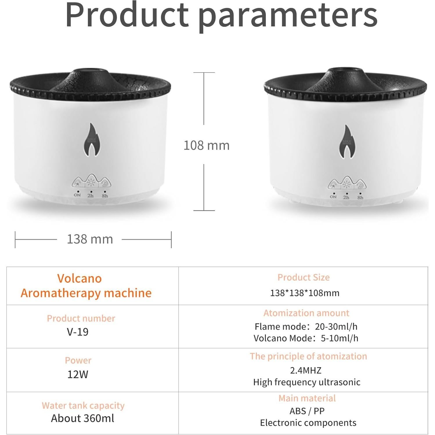Difusor de Aceite Esencial BOHOFAM 360 ML con Aromaterapia