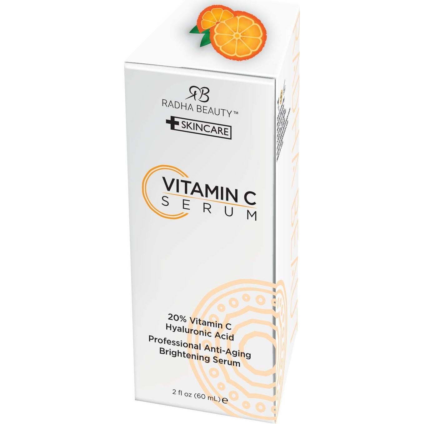 Suero Facial Radha Beauty 60ml Vitamina C y E Ácido Hialurónico