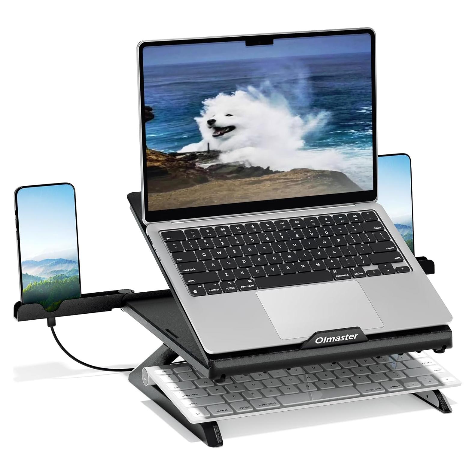 Soporte Ergonómico para Laptop OImaster Ajustable Negro