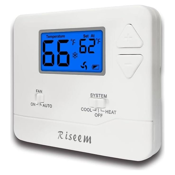 Termostato No Programable Riseem STN601 Azul 24V DIY Fácil