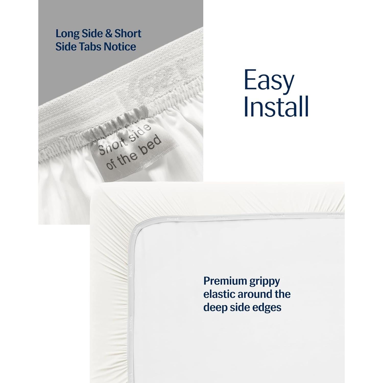 Sábana Ajustable REST Evercool Individual Blanco Ártico 33cm Profundo