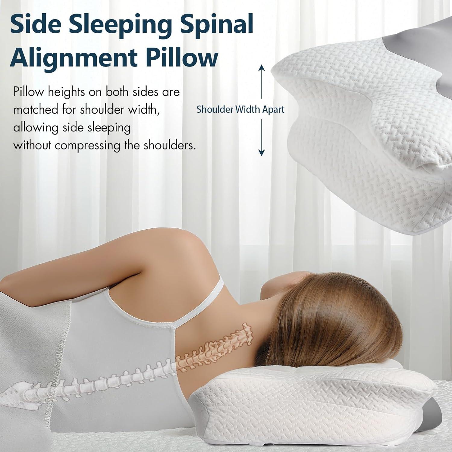 Almohada Ergonómica UIWOYI DXZT de Espuma Viscoelástica 1.6kg