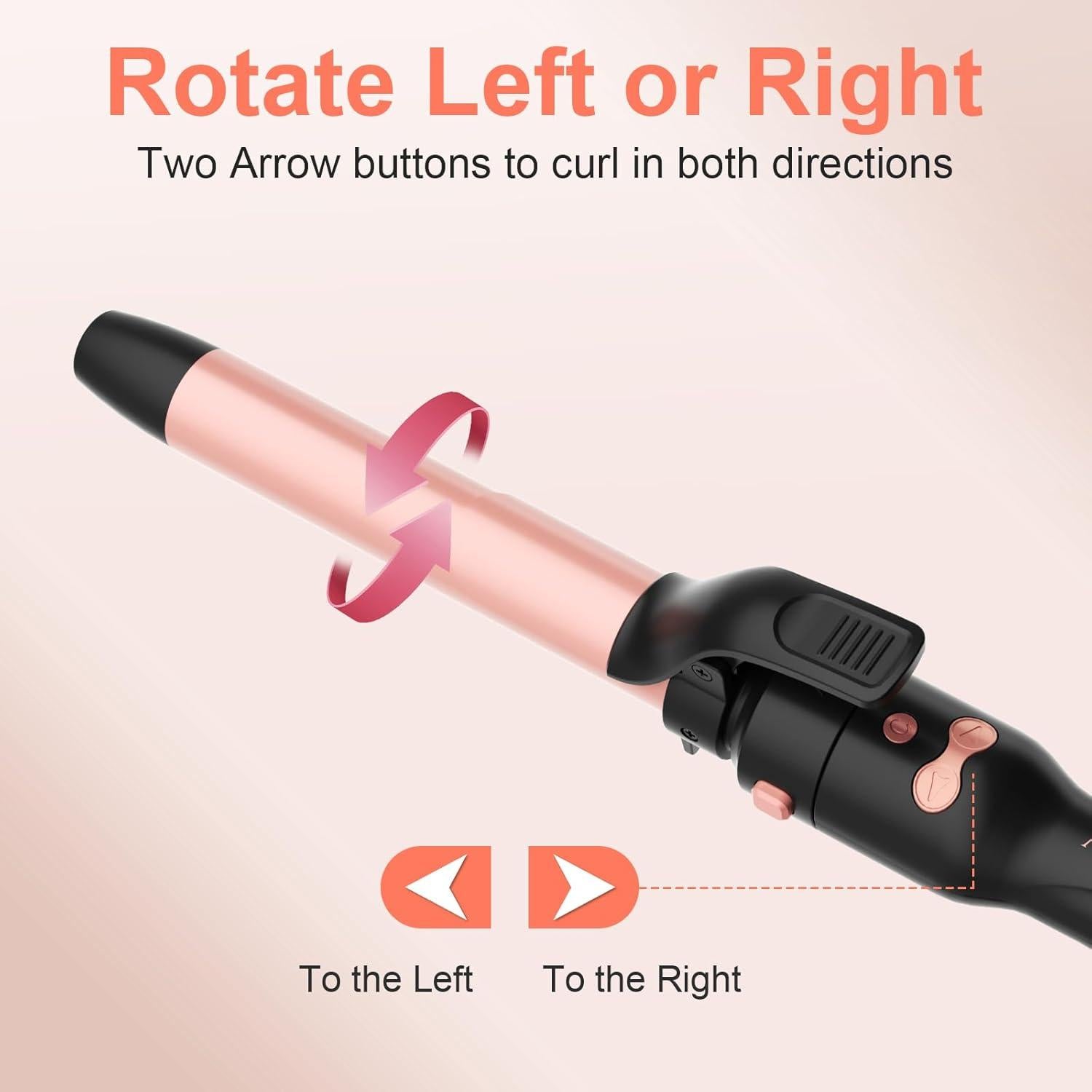 Plancha de Rizar Automática AFANSO 3 en 1 2.54-3.81 cm Oro Rosa