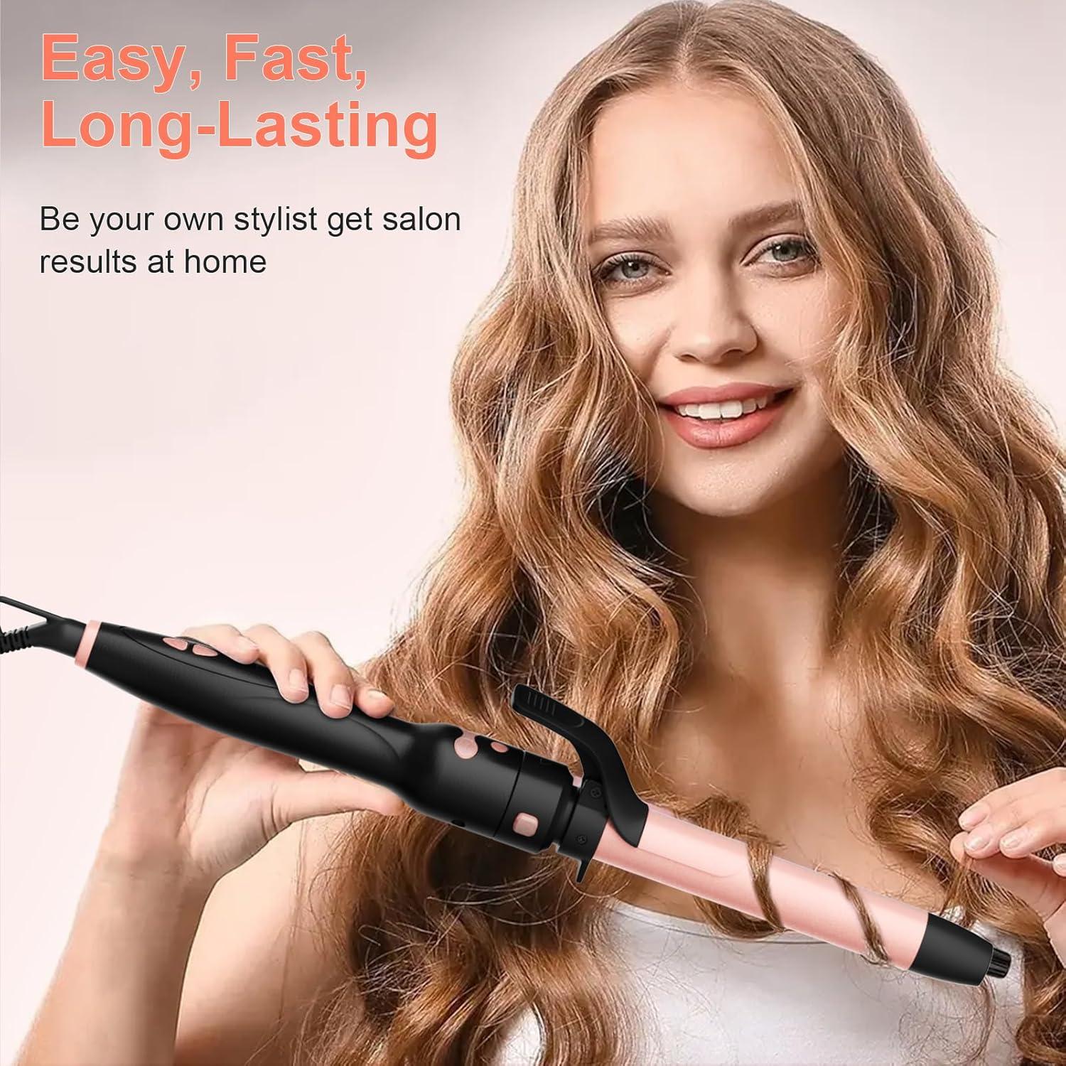 Plancha de Rizar Automática AFANSO 3 en 1 2.54-3.81 cm Oro Rosa