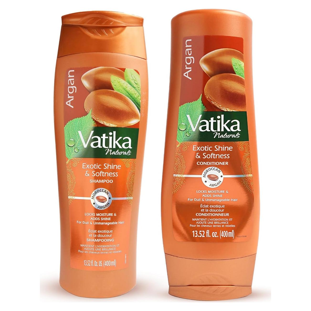 Combo Champú y Acondicionador Vatika Naturals Argan 400ml