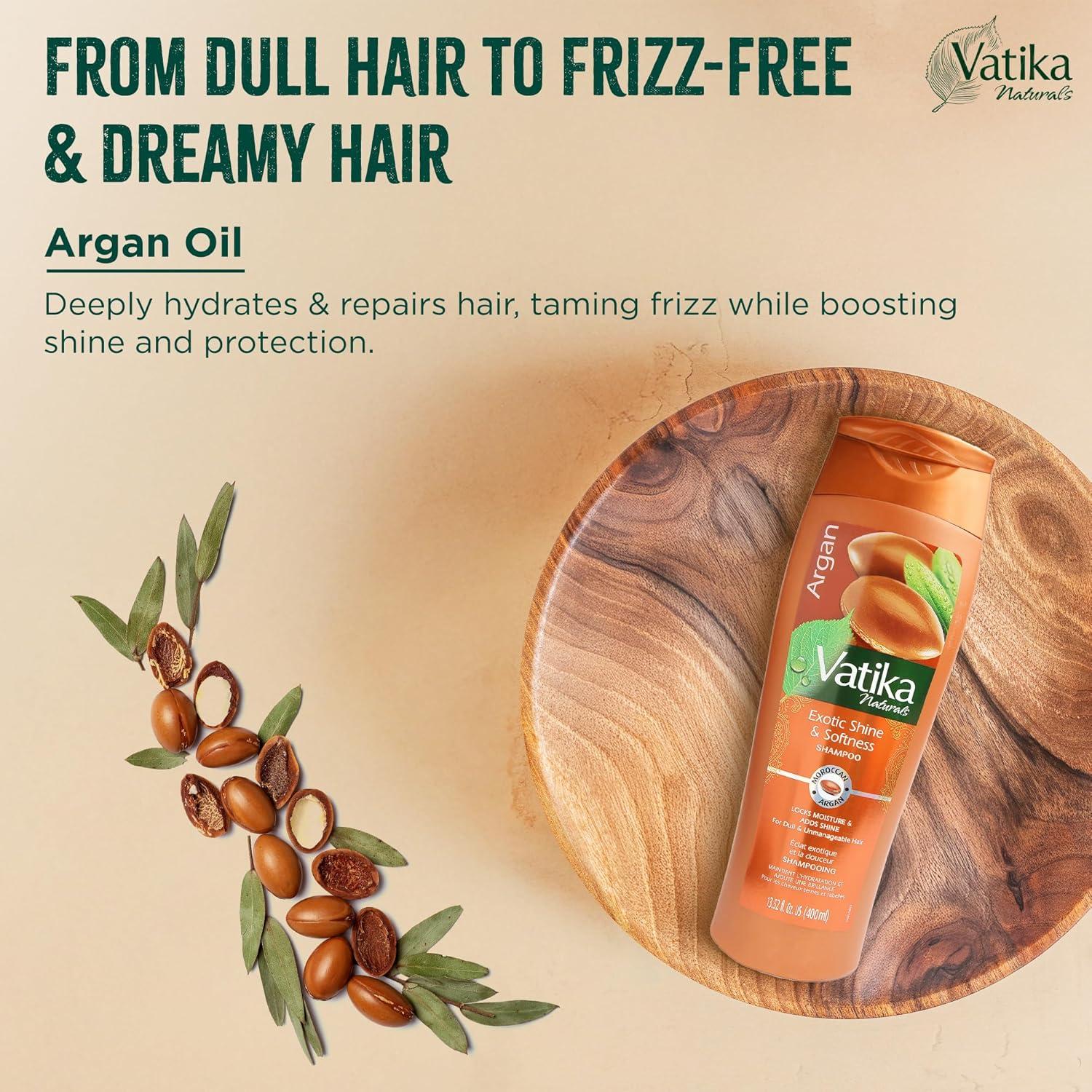 Combo Champú y Acondicionador Vatika Naturals Argan 400ml