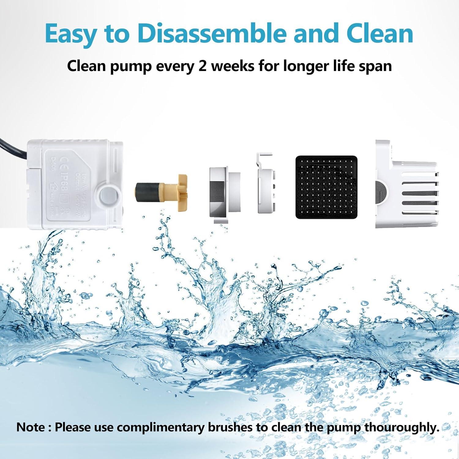 Filtros de Bomba de Repuesto ORSDA para Fuente de Agua Mascotas - 6 Piezas