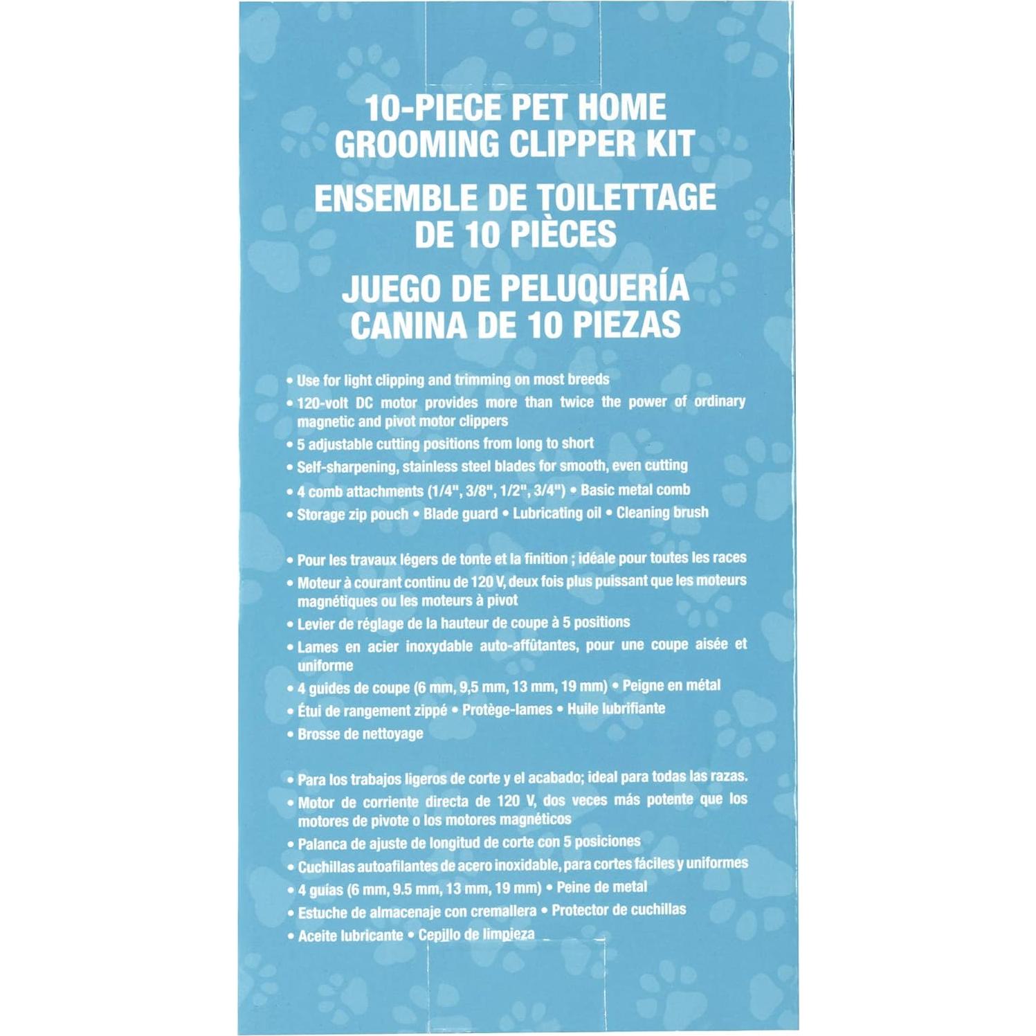 Kit de Aseo para Mascotas CONAIRPROPET 10 Piezas