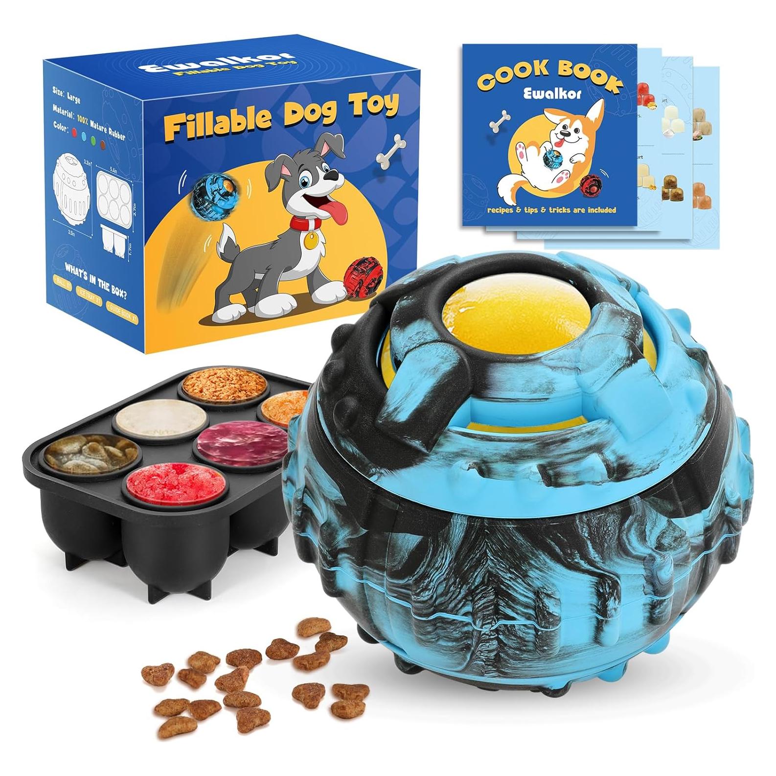 Juguete Interactivo para Perros Ewalkor - 4 en 1, Azul