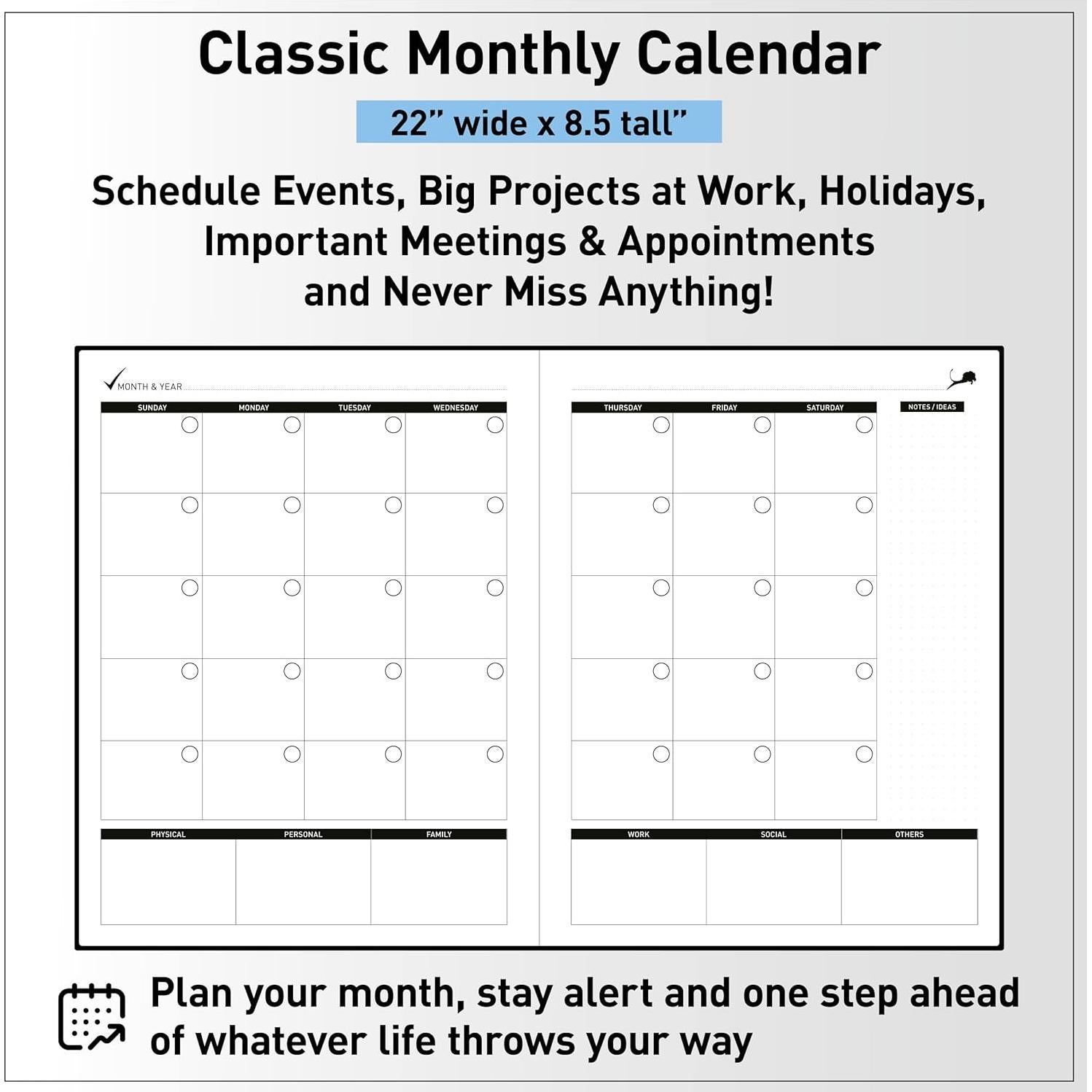 Planificador Diario Power Place - Cuero Sintético, 182 Páginas