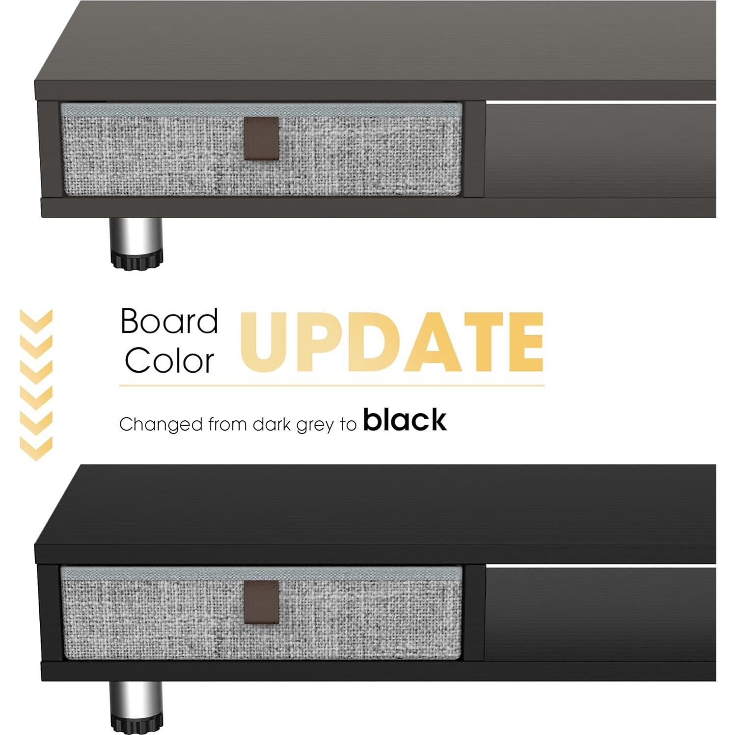 Soporte Doble para Monitor Fenge con Cajones y Altura Ajustable