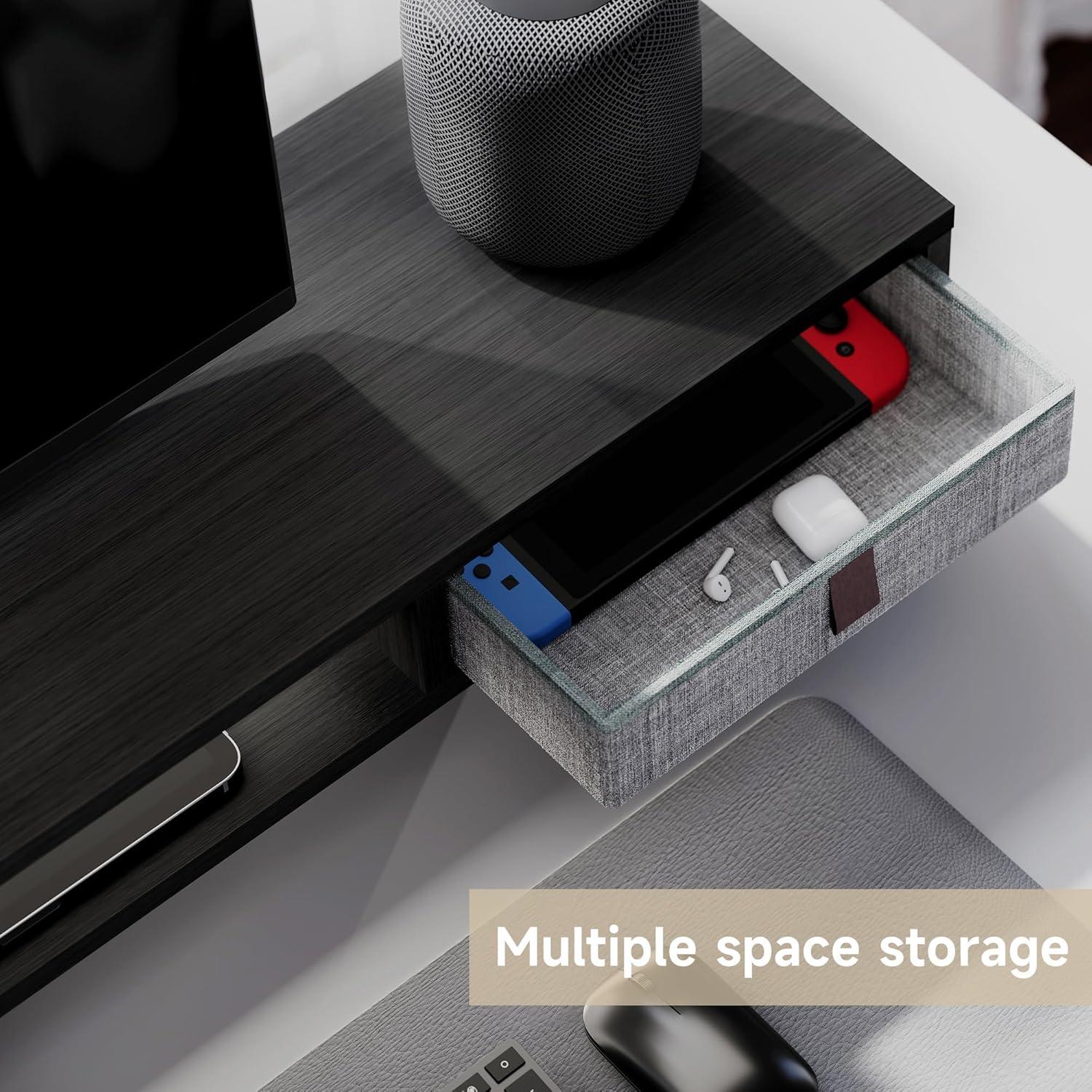 Soporte Doble para Monitor Fenge con Cajones y Altura Ajustable