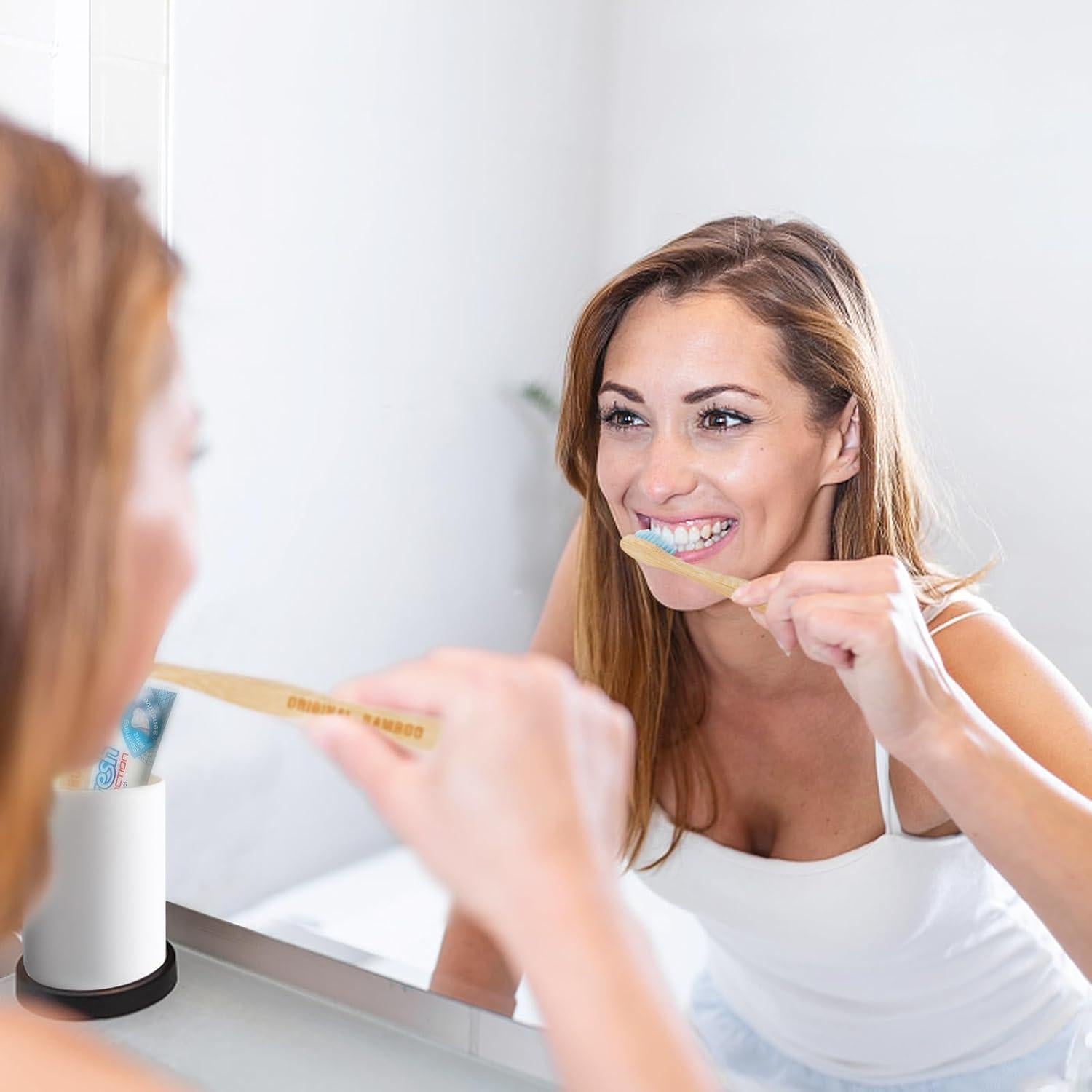 Cepillos de Dientes Ecológicos de Bambú Qianshan - Pack de 6