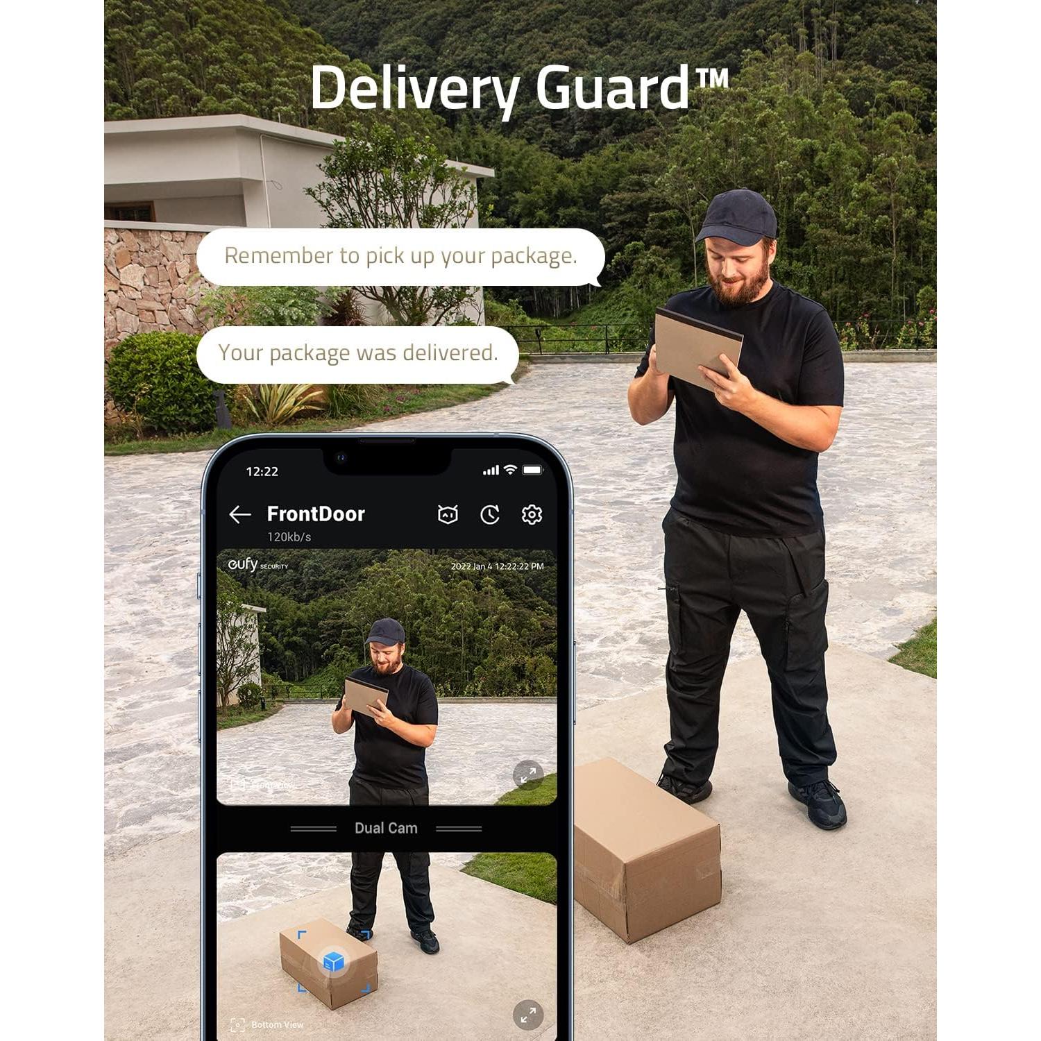 Timbre de Video eufy Seguridad S330 2K HD Detección Movimiento