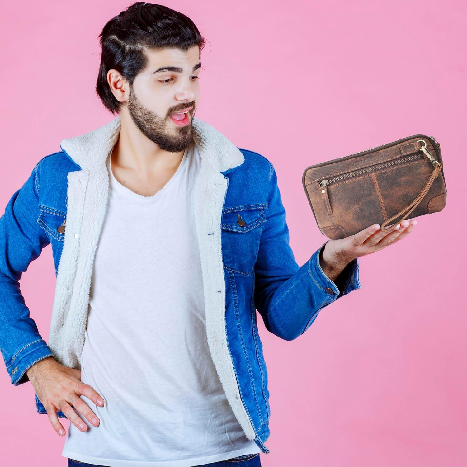 Organizador de Viaje de Cuero Leatherganic 22.4x14x6.4cm