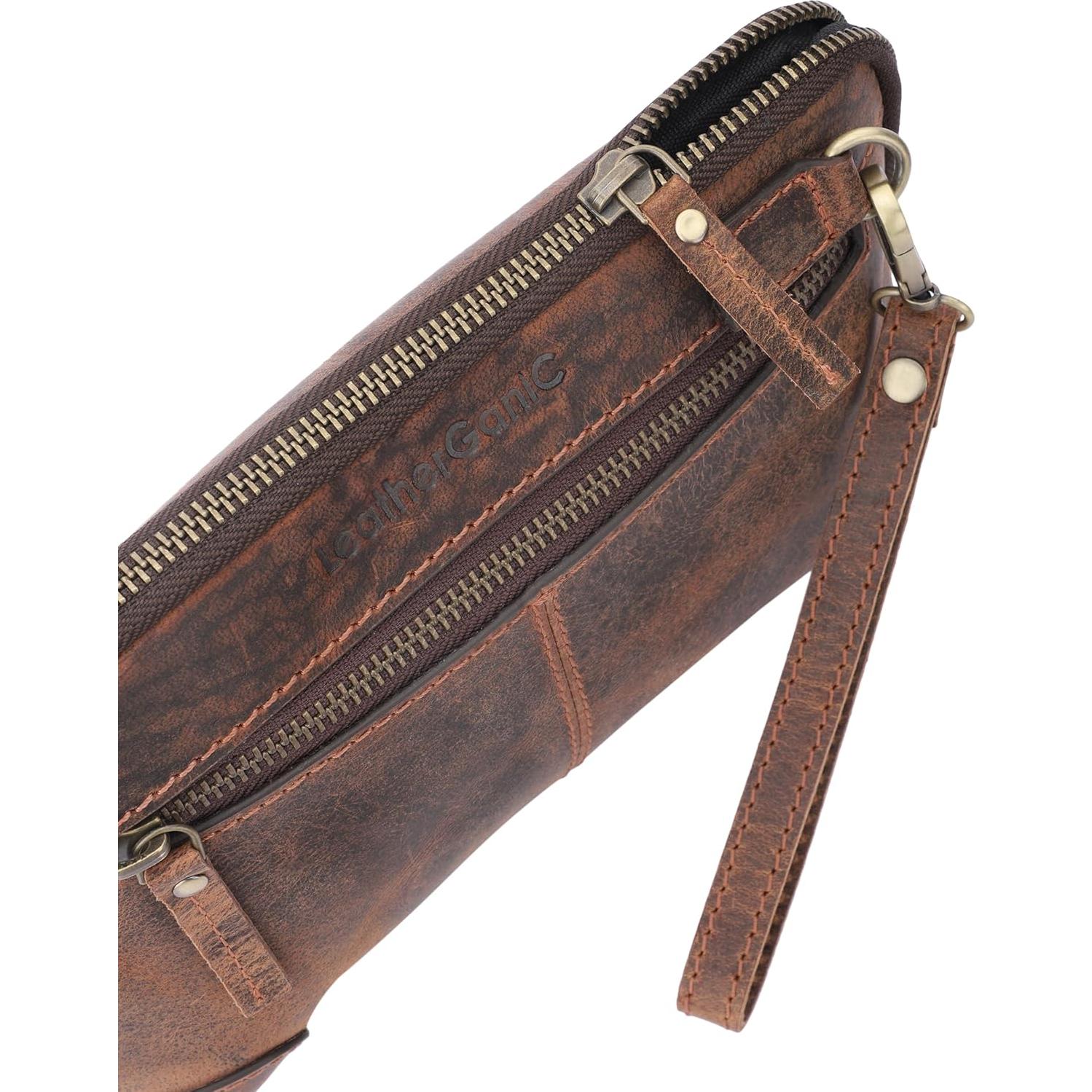 Organizador de Viaje de Cuero Leatherganic 22.4x14x6.4cm