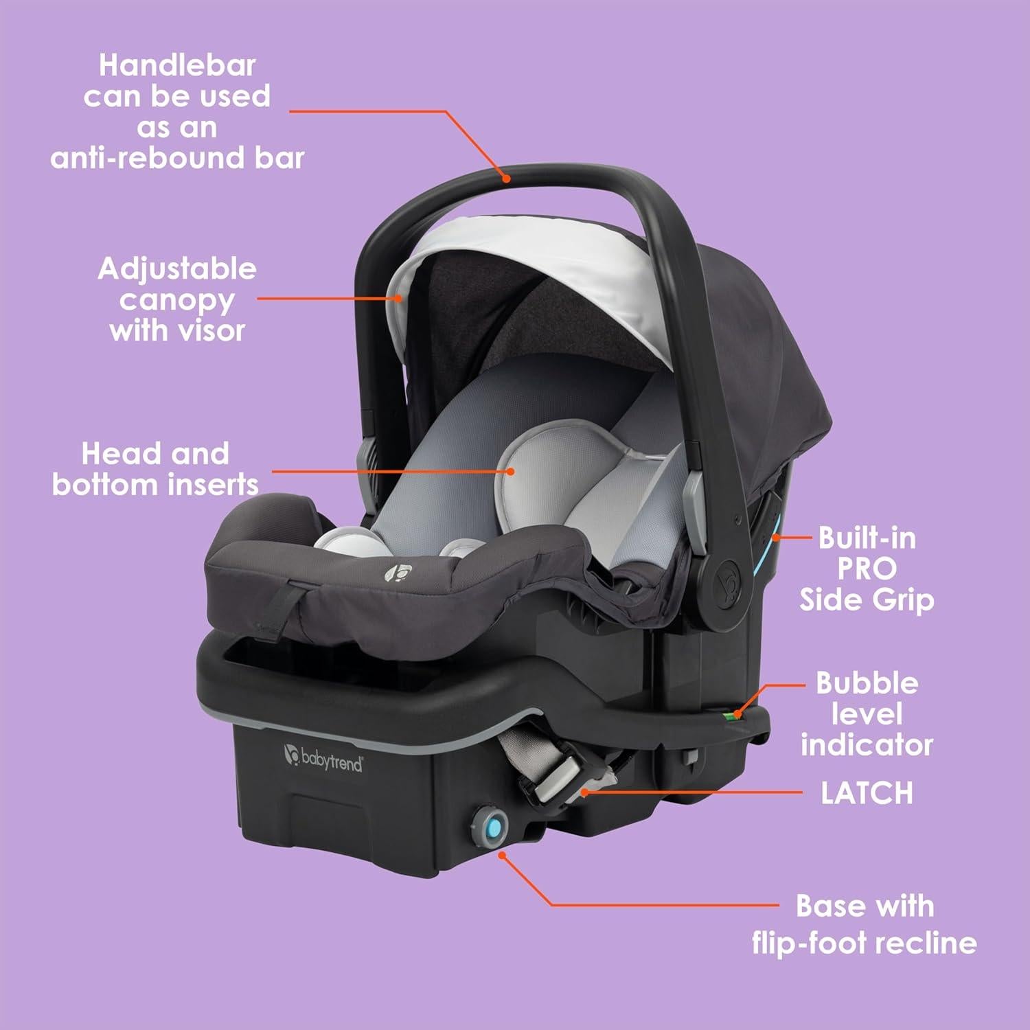 Asiento de Auto para Bebé Baby Trend EZ-Lift PRO - Dash Medianoche