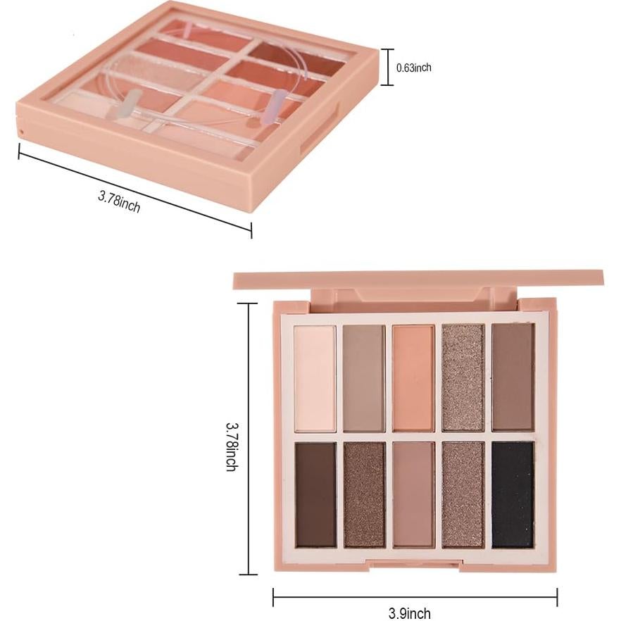 Paleta de Sombras de Ojos CAKAILA 10 Colores Mate y Brillante