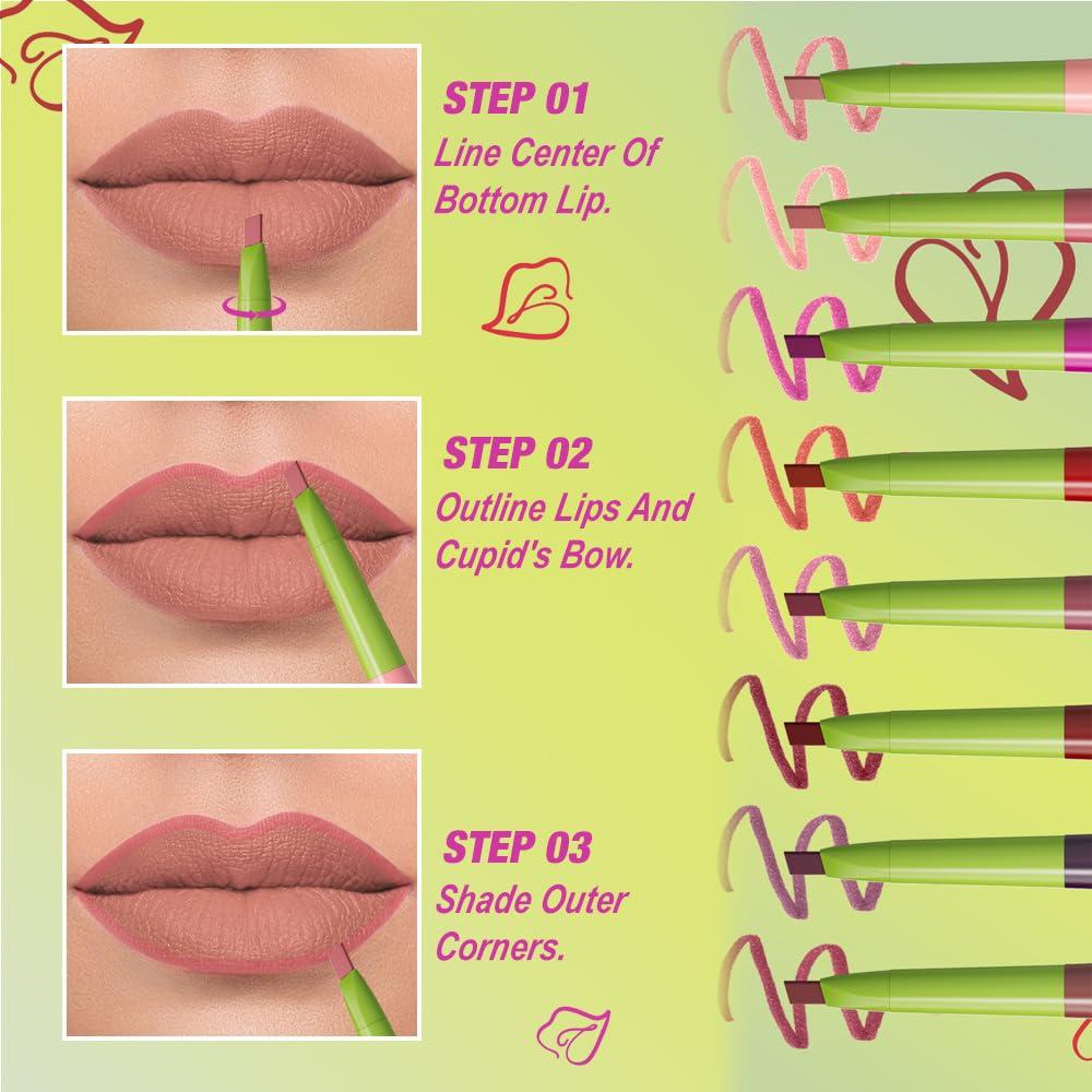 Delineador de Labios Triangular Rojo Coral evpct - Vegano