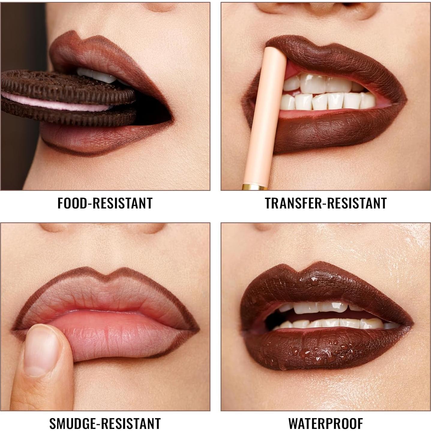 Delineador de Labios y Ojos Oulac 01 Negro Retráctil Vegano