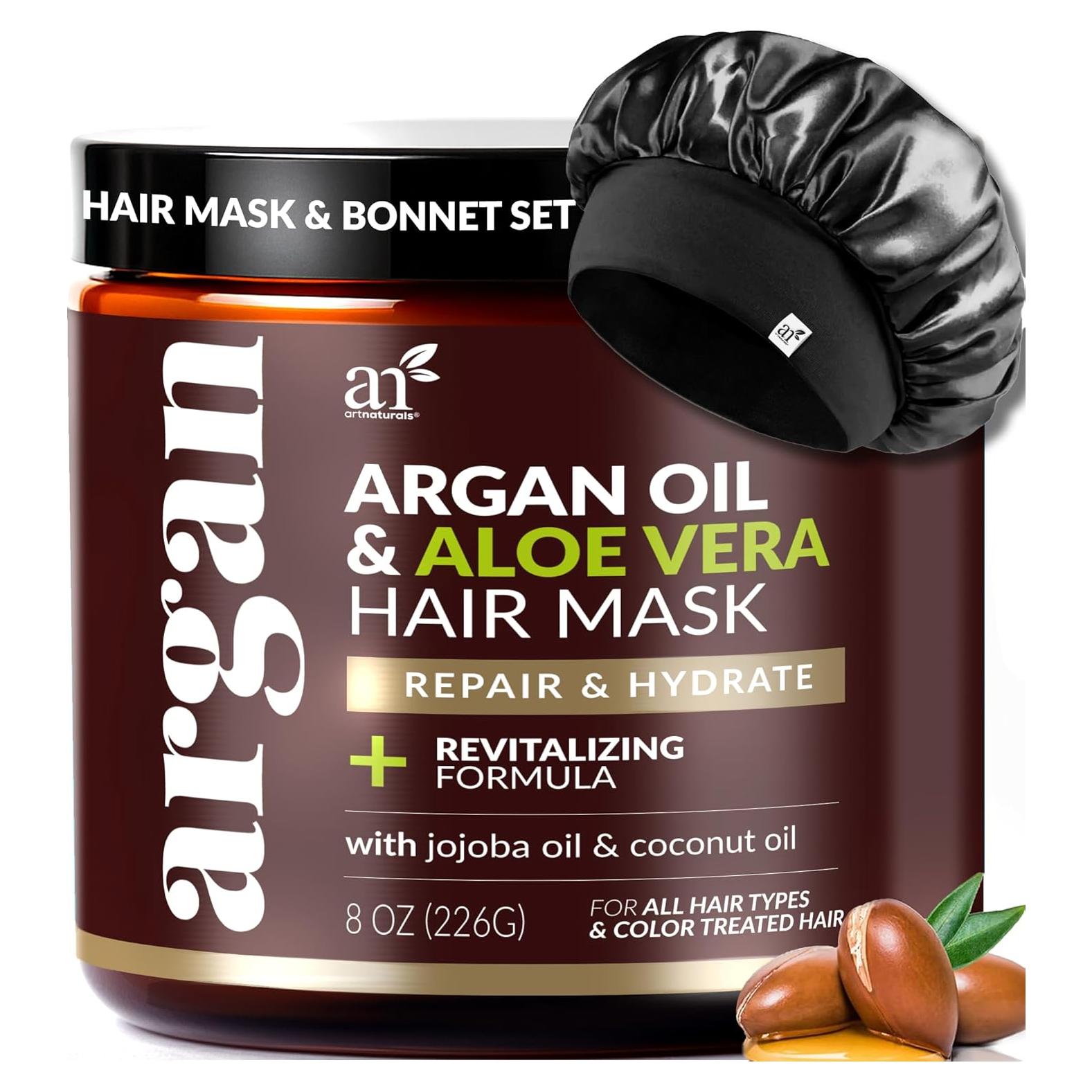 Conjunto Mascarilla Cabello + Bonete Seda Artnaturals 236.6 ml