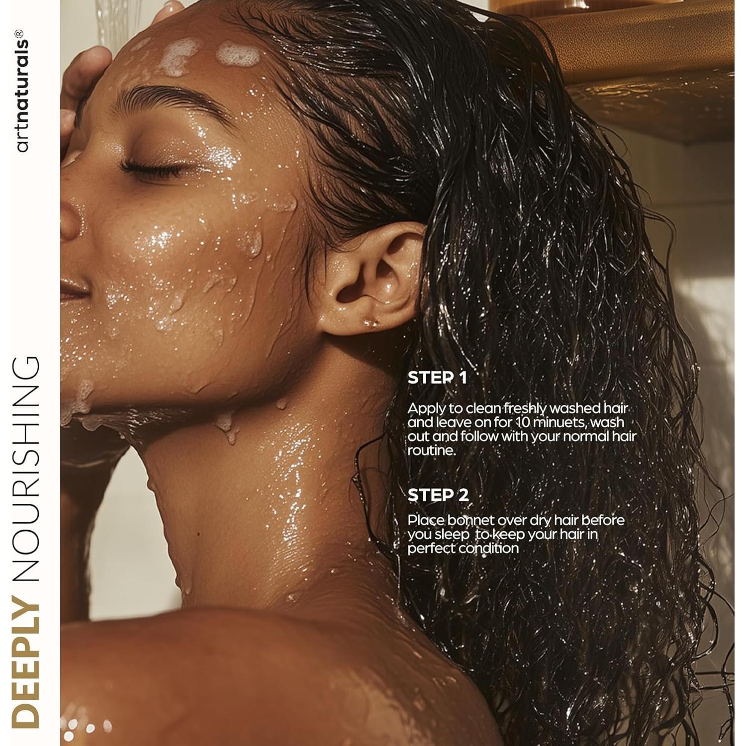 Conjunto Mascarilla Cabello + Bonete Seda Artnaturals 236.6 ml