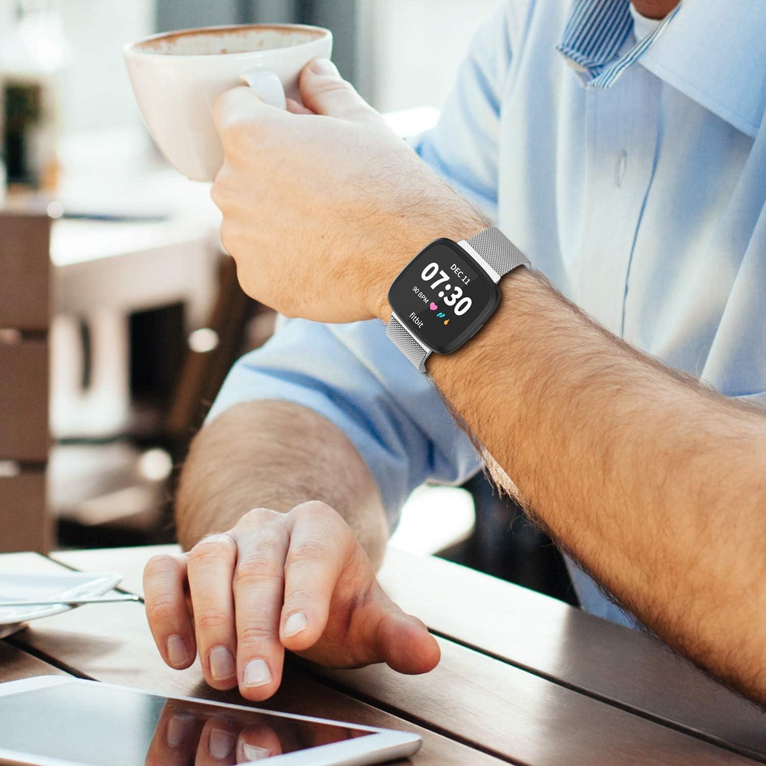 Banda Magnética Limque para Fitbit Versa Ajustable Metal