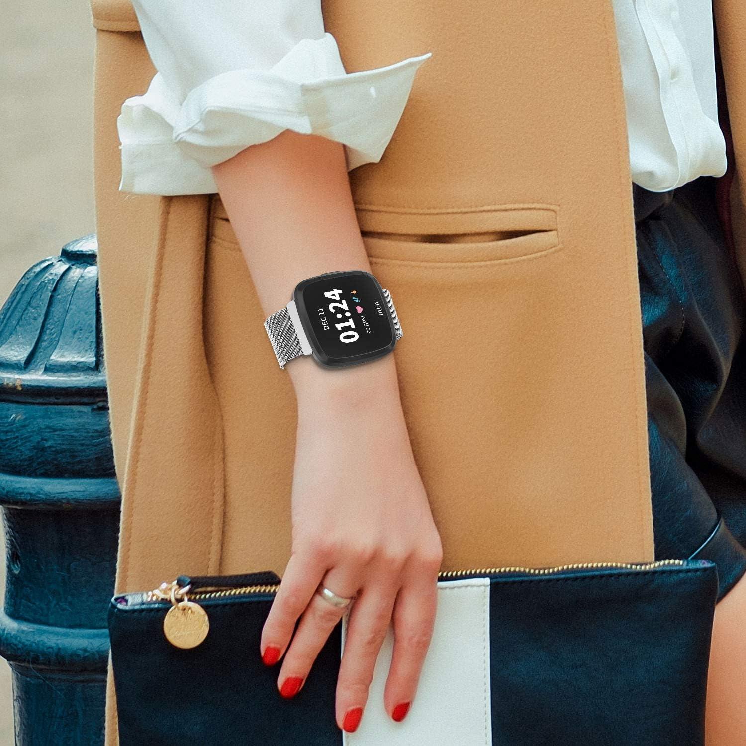 Banda Magnética Limque para Fitbit Versa Ajustable Metal