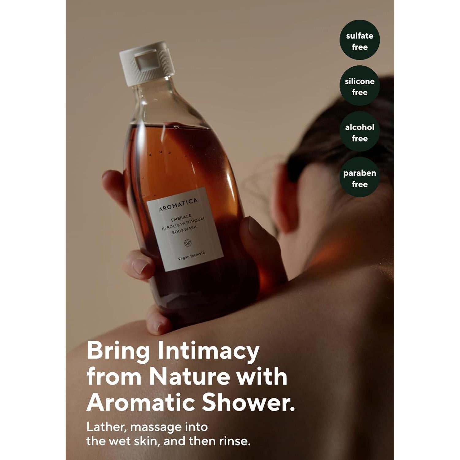 Gel de Ducha AROMATICA Embrace Neroli y Pachulí 300ml - Vegano