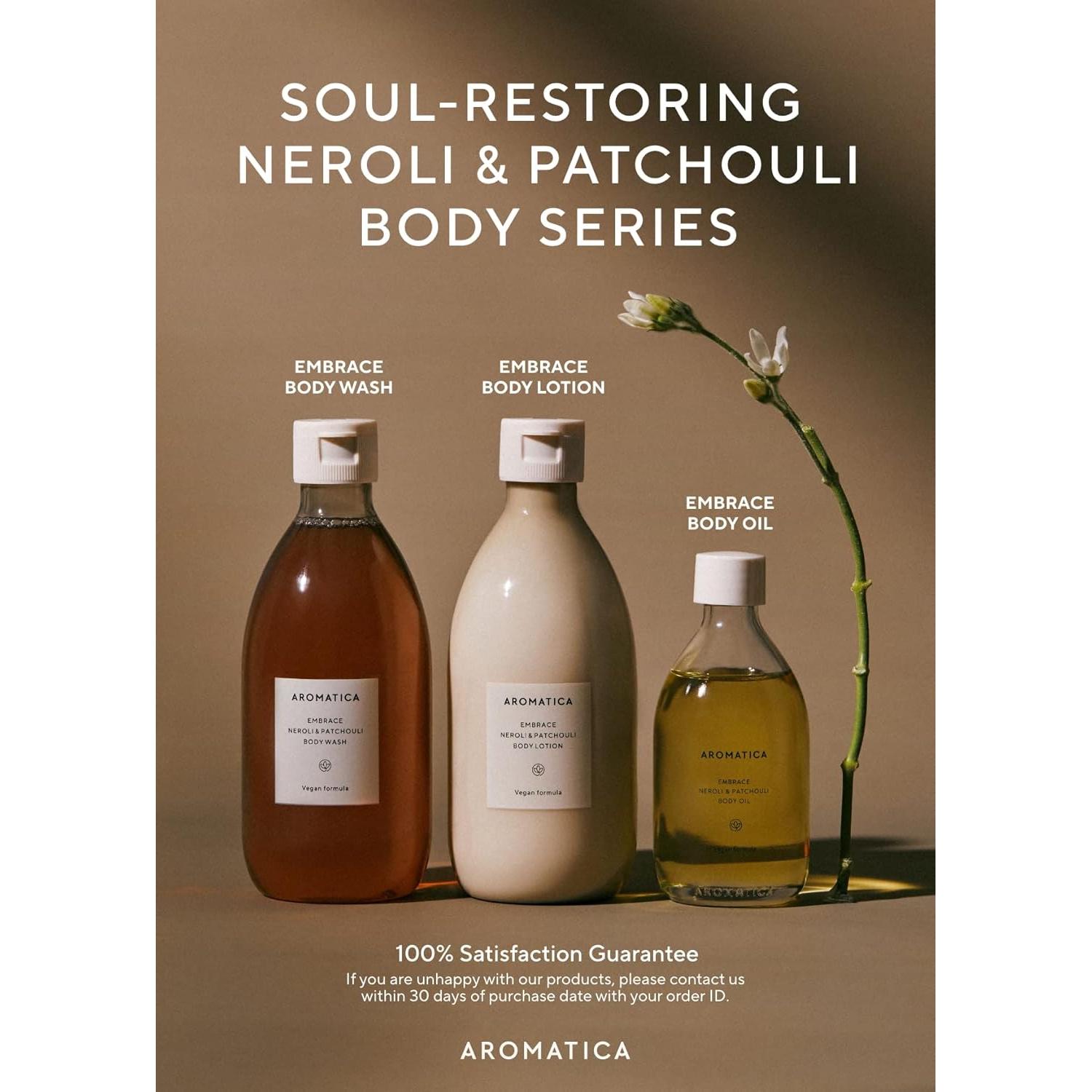 Gel de Ducha AROMATICA Embrace Neroli y Pachulí 300ml - Vegano