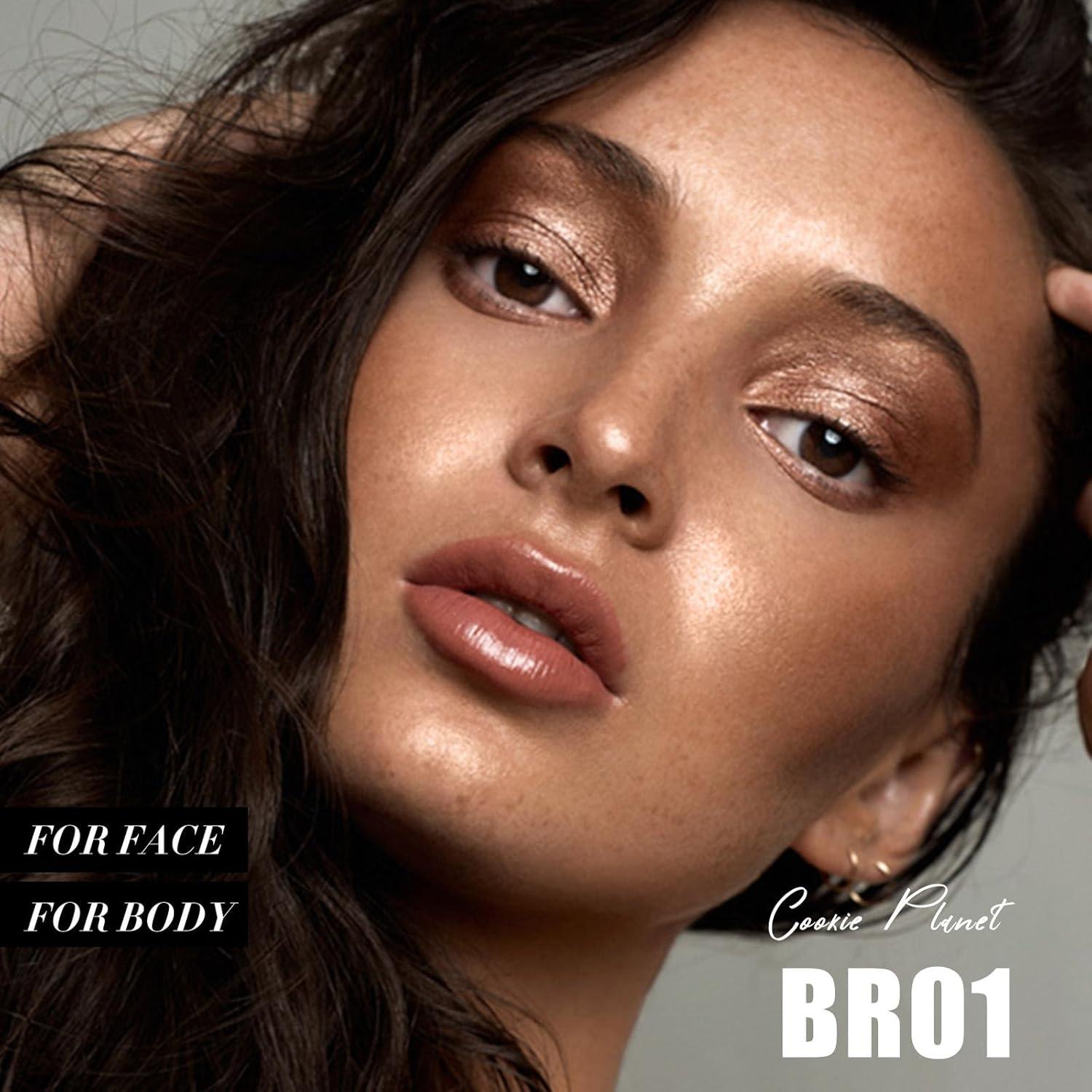 Iluminador Facial en Polvo FOCALLURE BR01 Planeta Galleta 120g