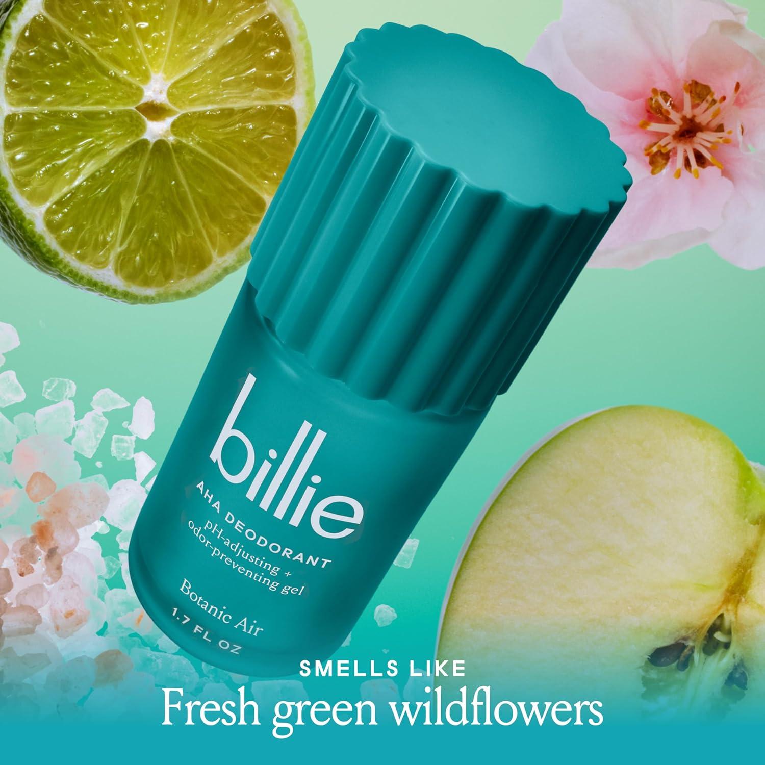 Gel Desodorante AHA Billie 24h Sin Aluminio 48.2g Aire Botánico
